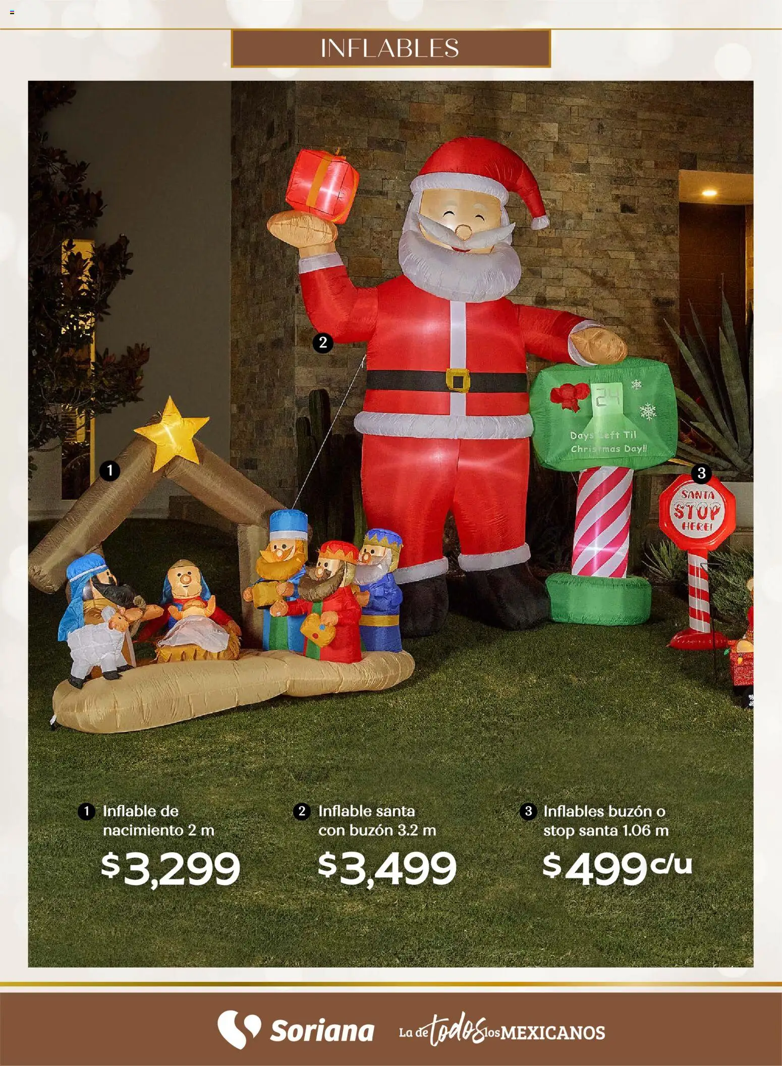 Nuevas ofertas de Soriana válidas en toda la República Mexicana desde el 25.09.2025. ¡Encuentra las mejores ofertas en Soriana - Decoración Navideña Súper Nacional! | Página: 53 | Productos: Buzón