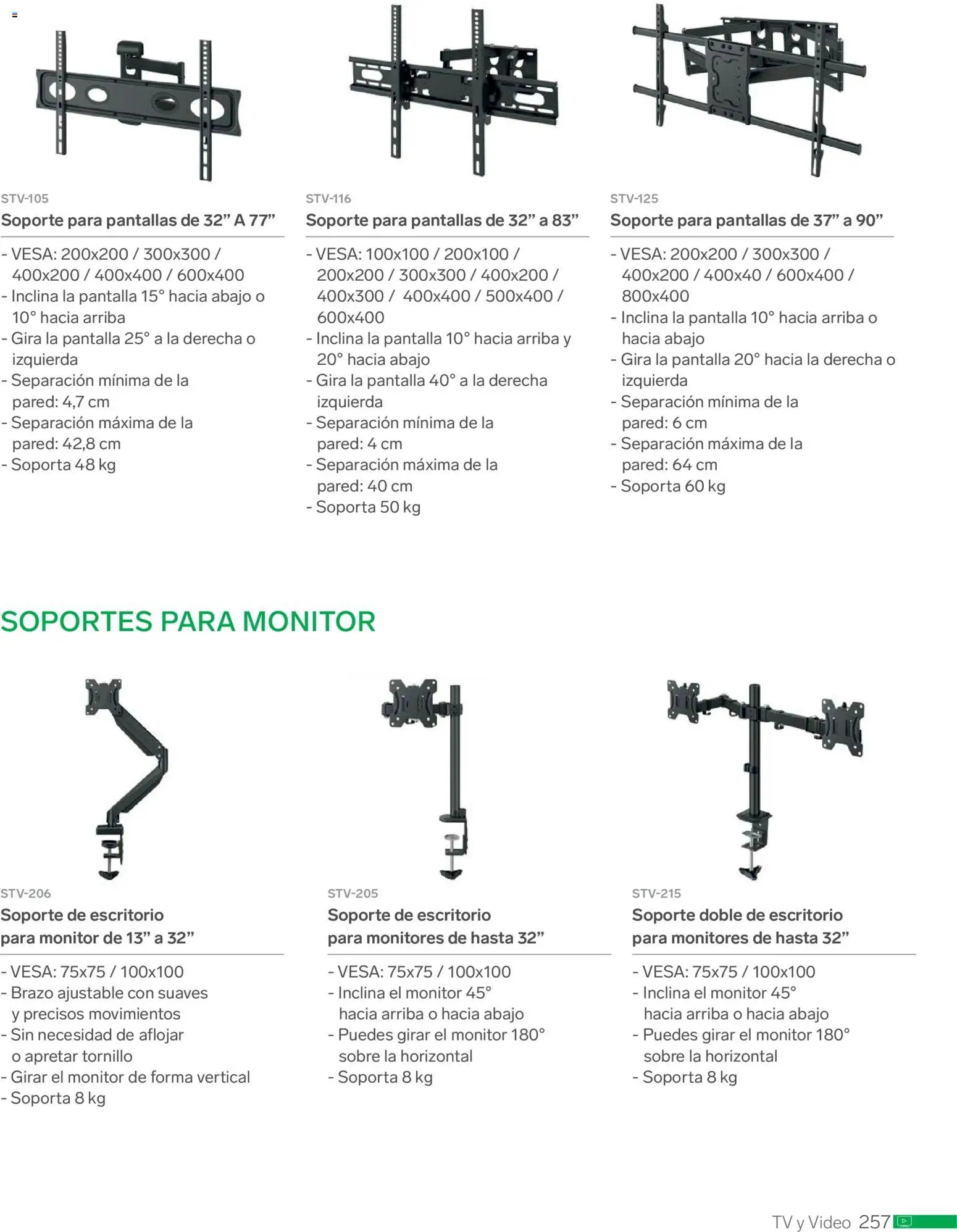 Nuevas ofertas de Steren válidas en toda la República Mexicana desde el 01.01.2026. ¡Encuentra las mejores ofertas en Steren catálogo! | Página: 269 | Productos: Pantallas, Tornillo, Video, Sobre