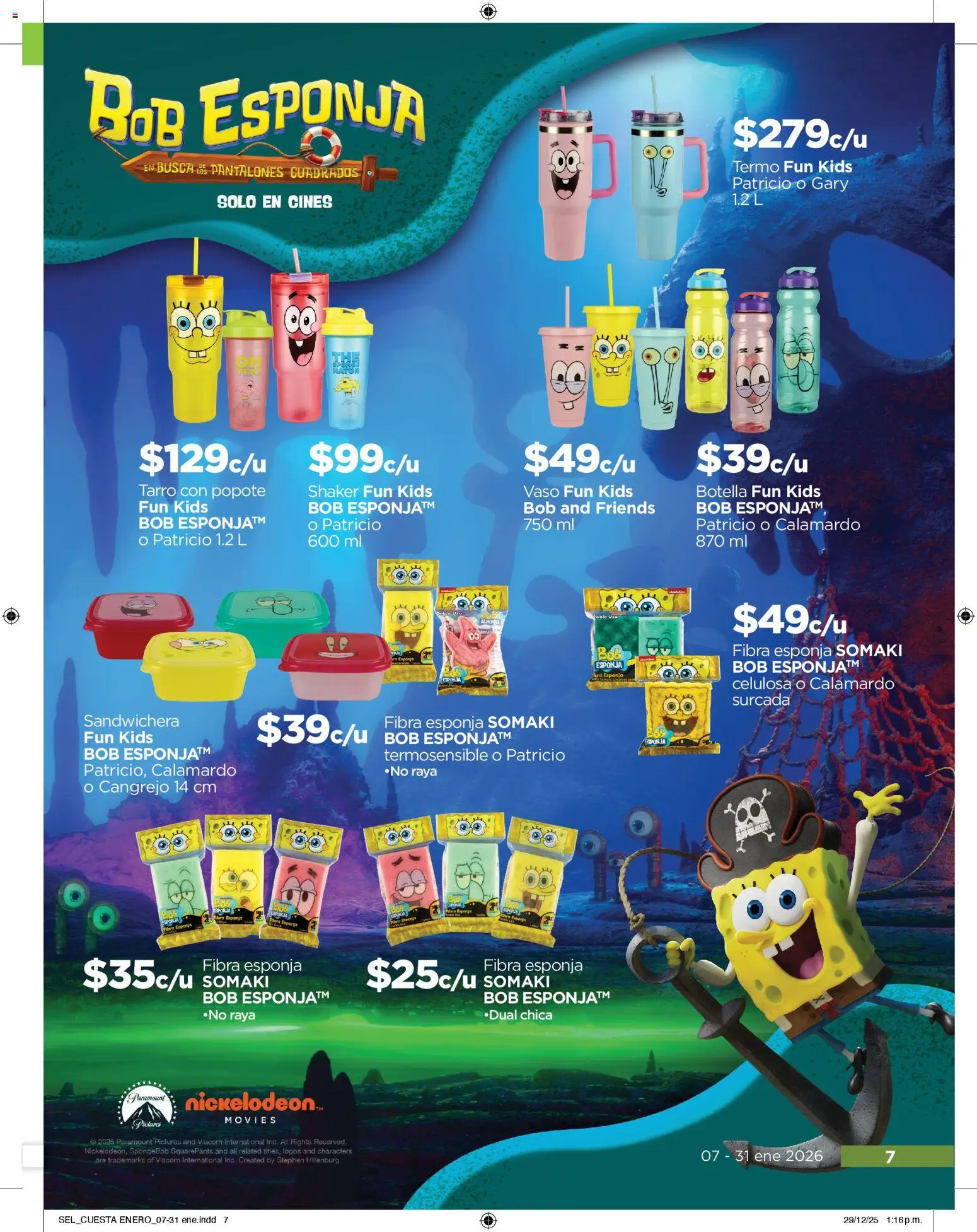 Nuevas ofertas de Chedraui válidas en toda la República Mexicana desde el 07.01.2026. ¡Encuentra las mejores ofertas en Chedraui folleto Llevarte más cuesta menos! | Página: 7 | Productos: Pantalones, Sandwichera, Esponja, Termo