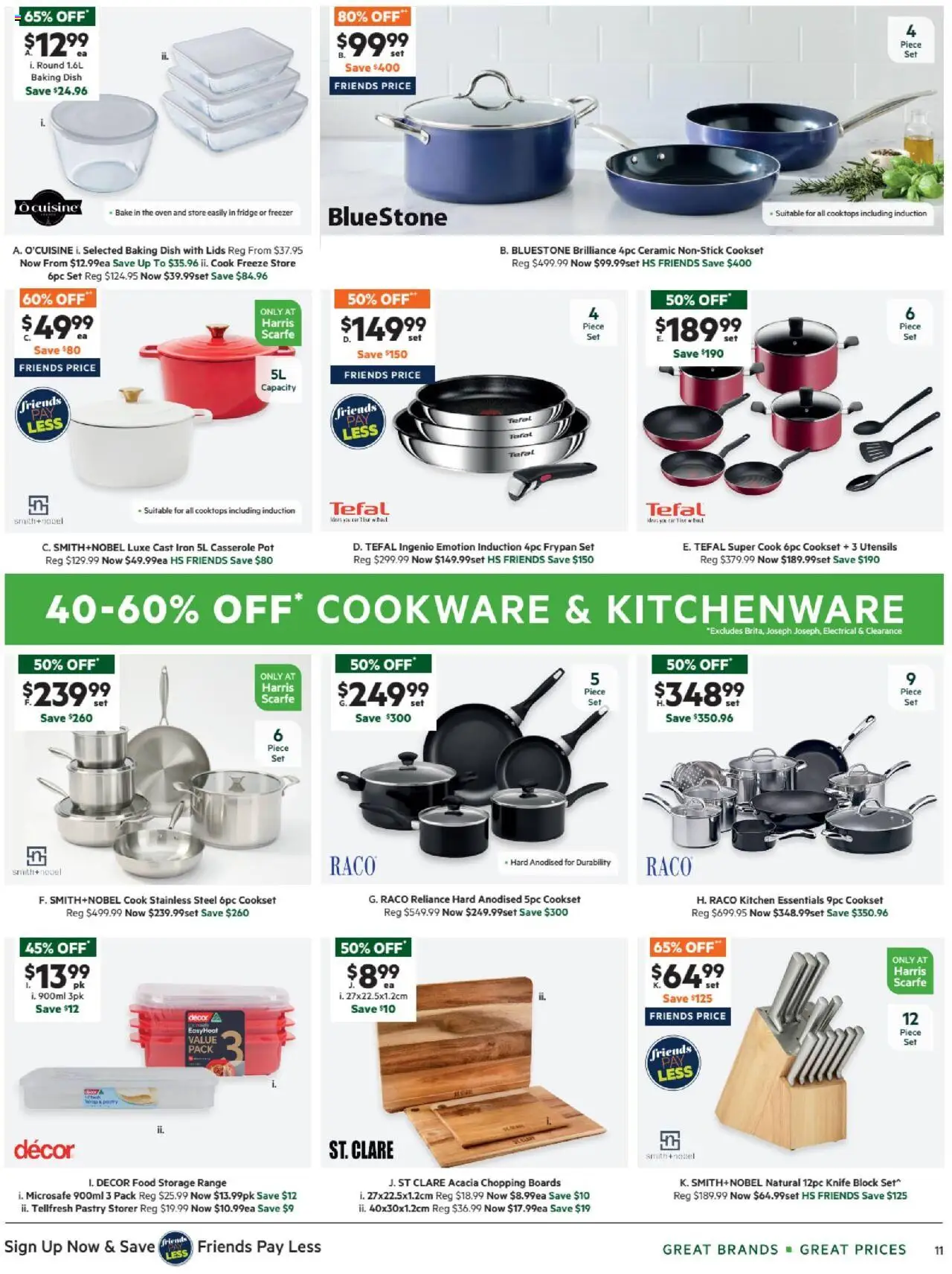 Harris Scarfe catalogue - valid from 19.09.2025 | Page: 11 | Products: Decor, Cookware, Fridge, Iron