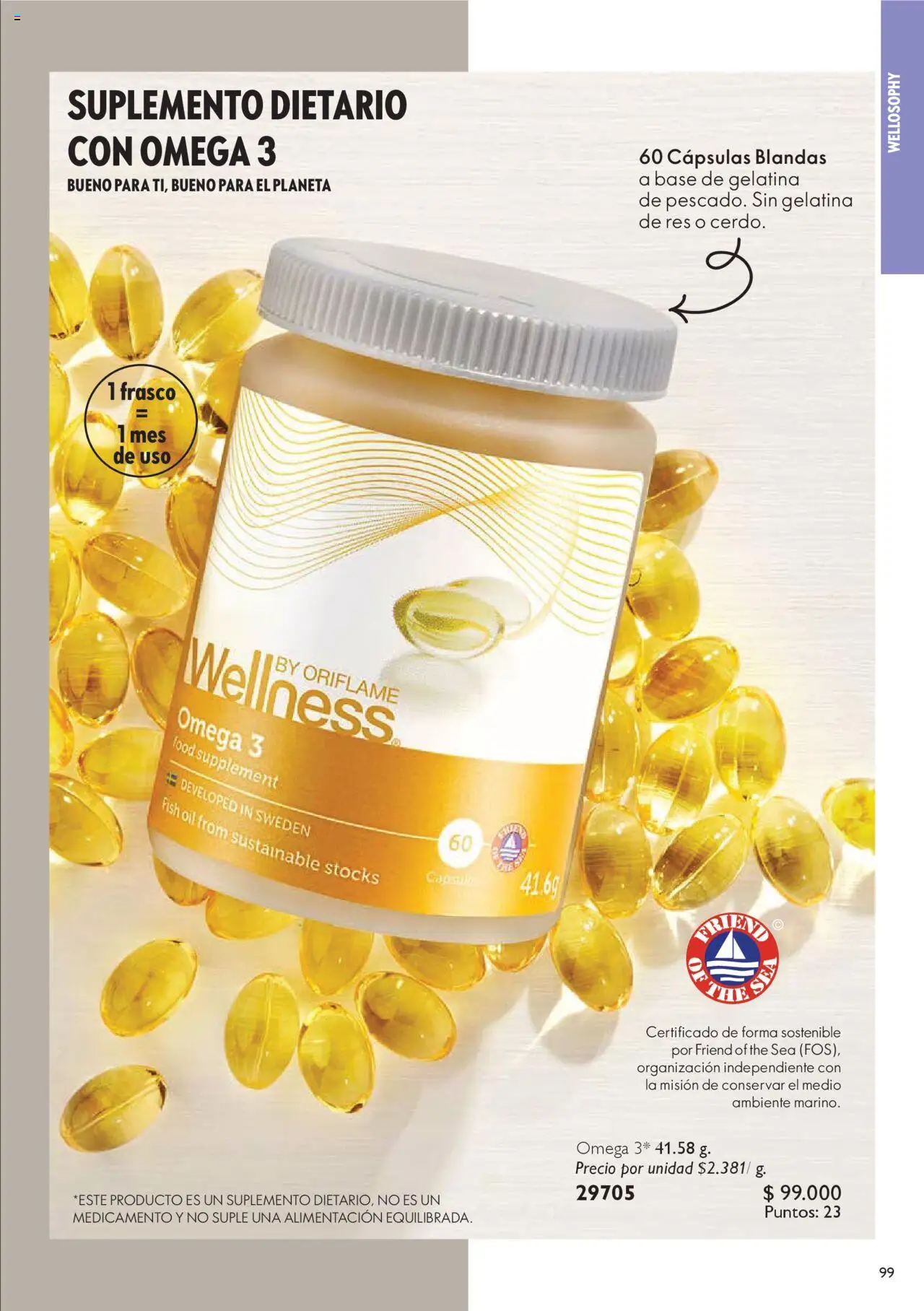 Oriflame revista - valida desde el 04.10.2025 | Página: 99 | Productos: Frasco, Gelatina, Suplemento dietario