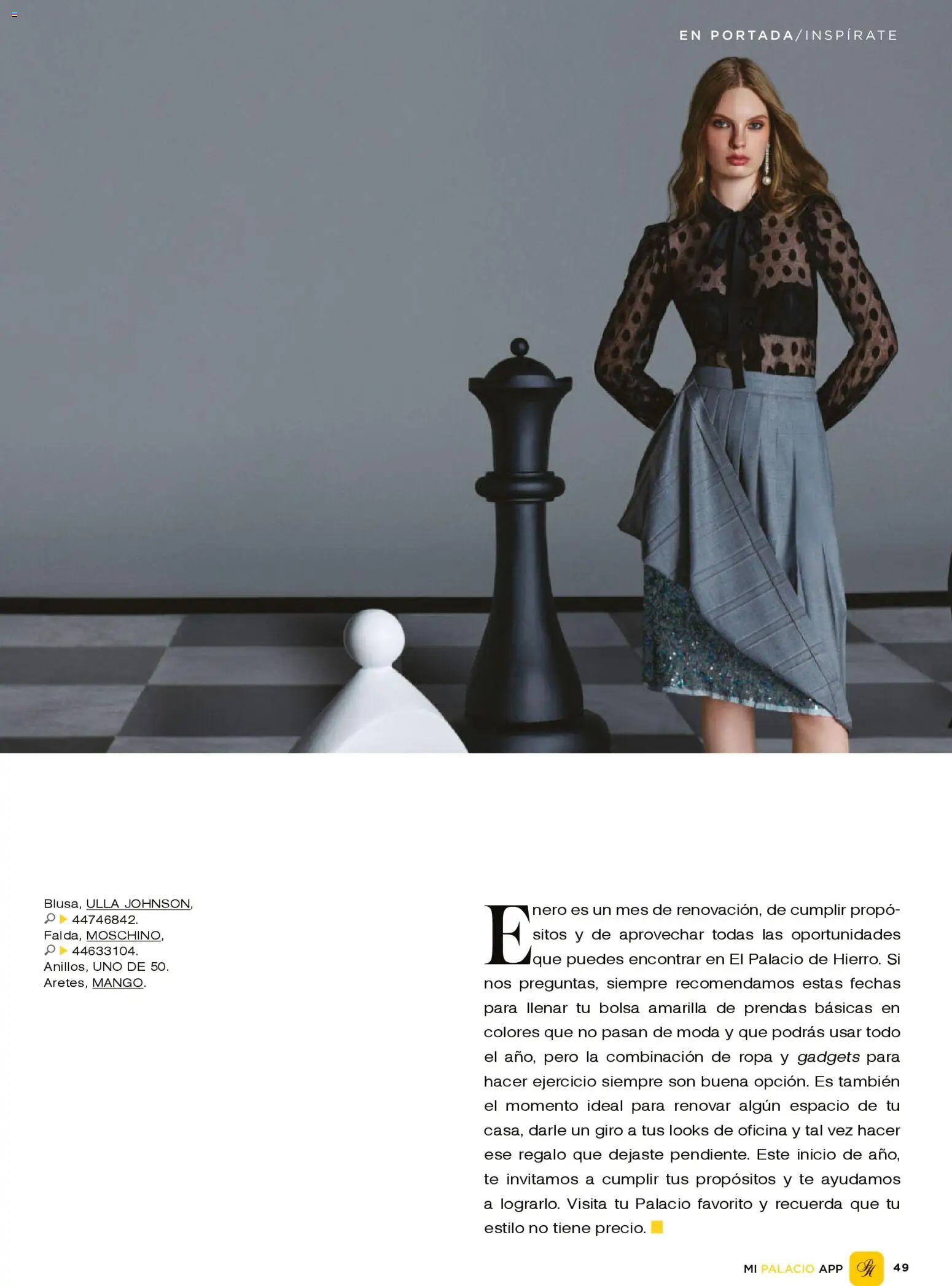 Nuevas ofertas de Palacio De Hierro válidas en toda la República Mexicana desde el 26.12.2025. ¡Encuentra las mejores ofertas en Palacio De Hierro catálogo! | Página: 51 | Productos: Bolsa, Ropa, Té