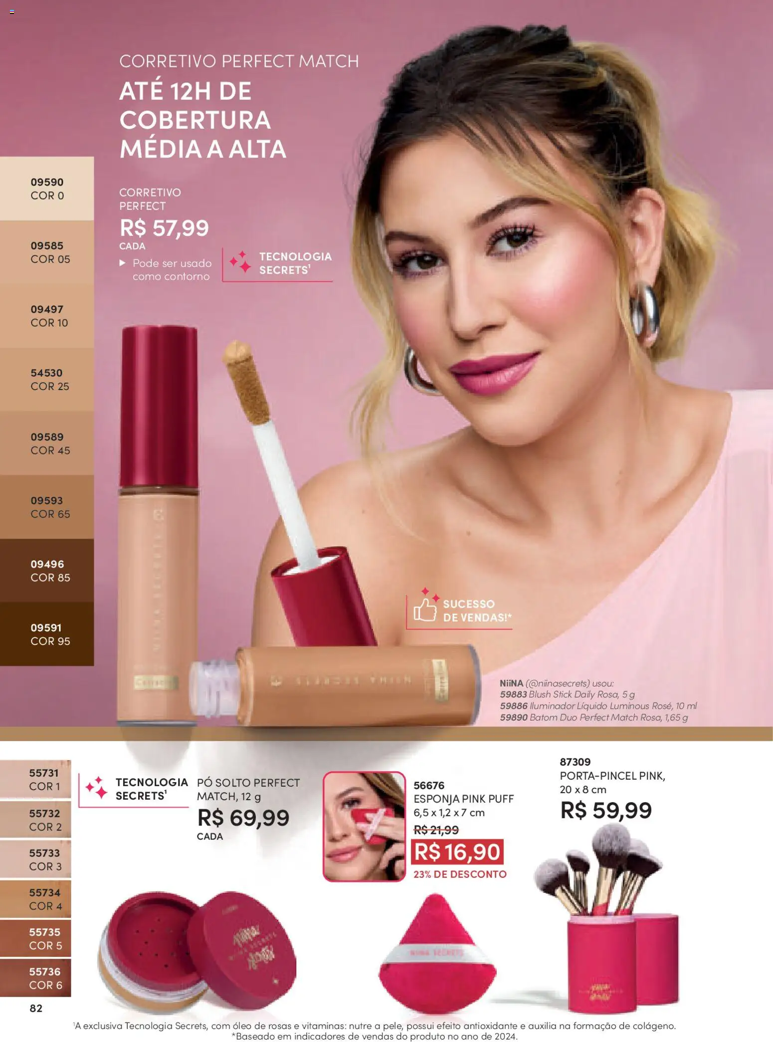 Eudora Folheto - válido de 10.11.2025 | Página: 82 | Produtos: Esponja, Batom, Iluminador, Puff