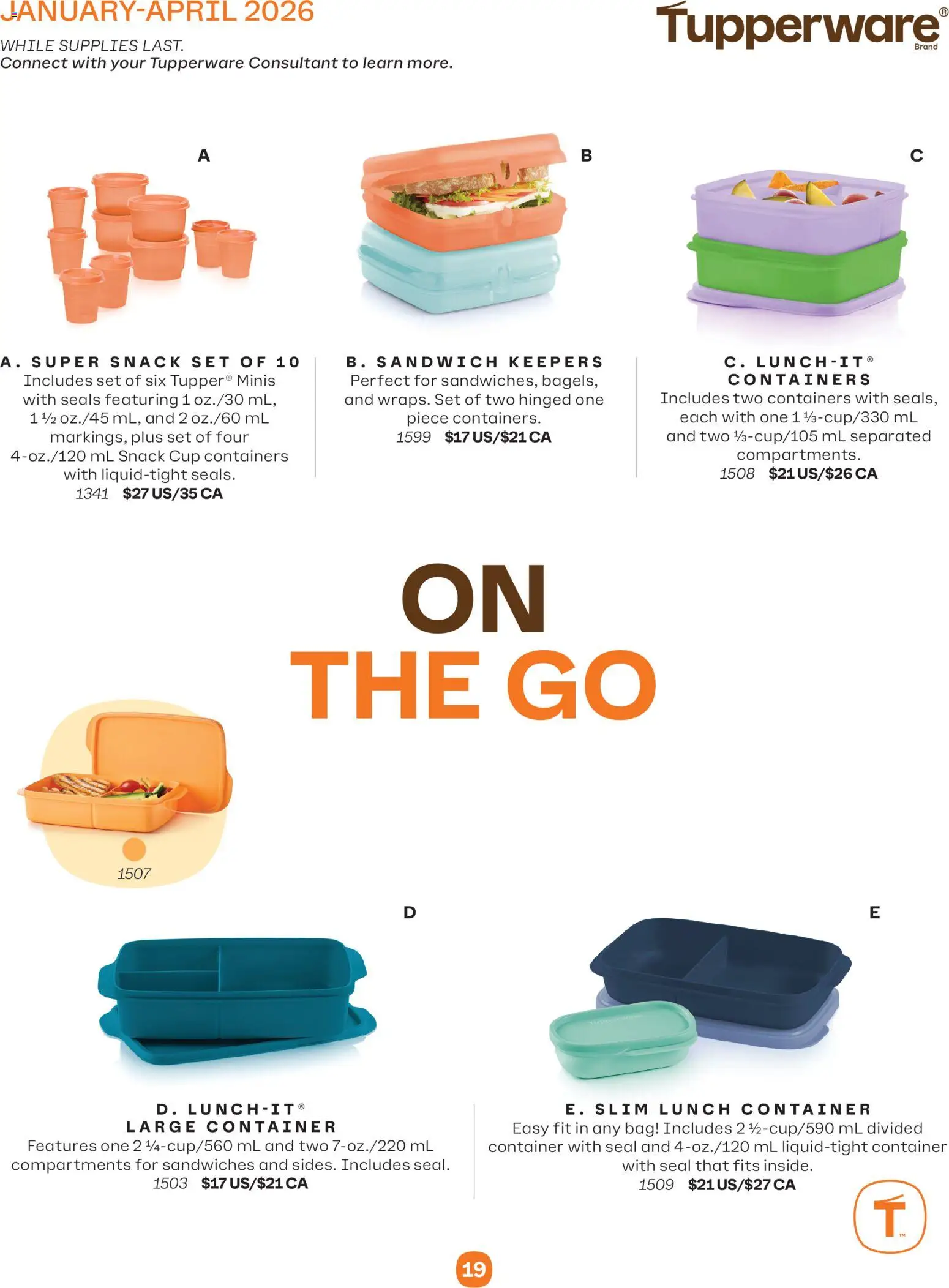 Tupperware flyer valid from 01.01.2026 | Page: 19 | Products: Bag