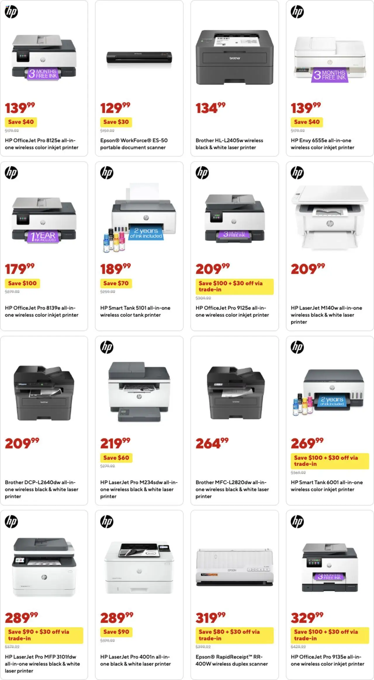 Staples Weekly Ad - valid from 19.10.2025 | Page: 5 | Products: Ink, Printer, Scanner
