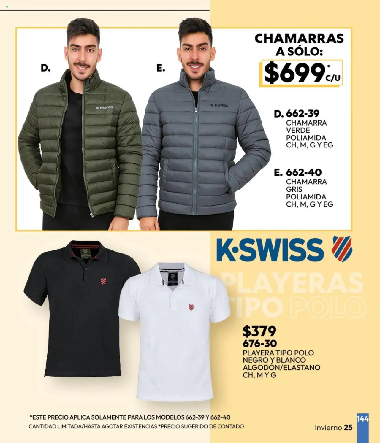 Nuevas ofertas de Cklass válidas en toda la República Mexicana desde el 16.09.2025. ¡Encuentra las mejores ofertas en Cklass - Catálogo Invierno Sportbrands! | Página: 145 | Productos: Chamarra, Playera