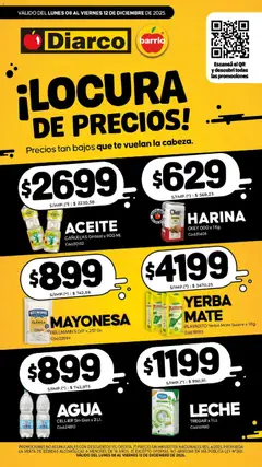 Vista previa Diarco - Especial Locura De Precios válido desde el 08.12.2025