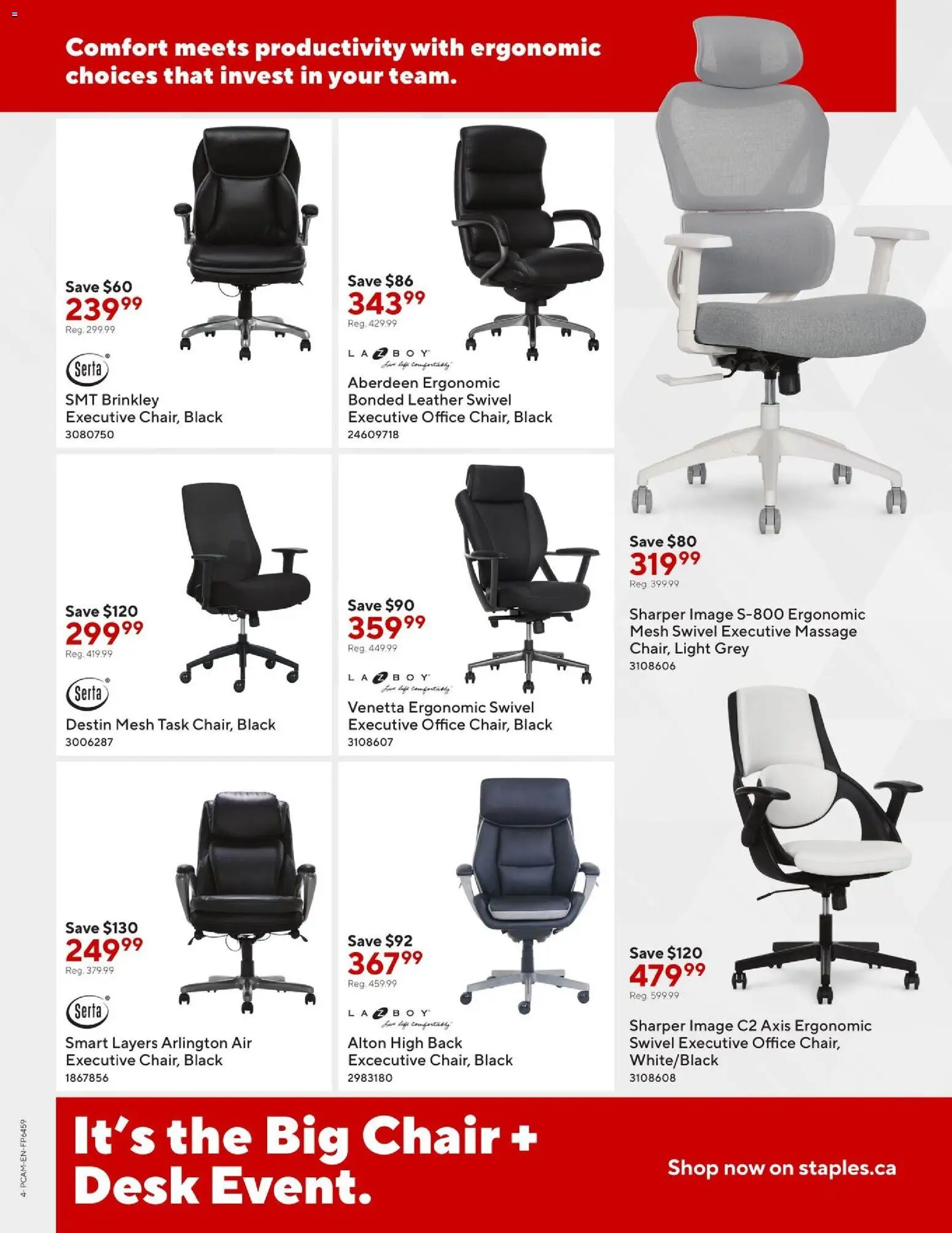 Staples flyer valid from 24.10.2025 | Page: 4 | Products: Chair