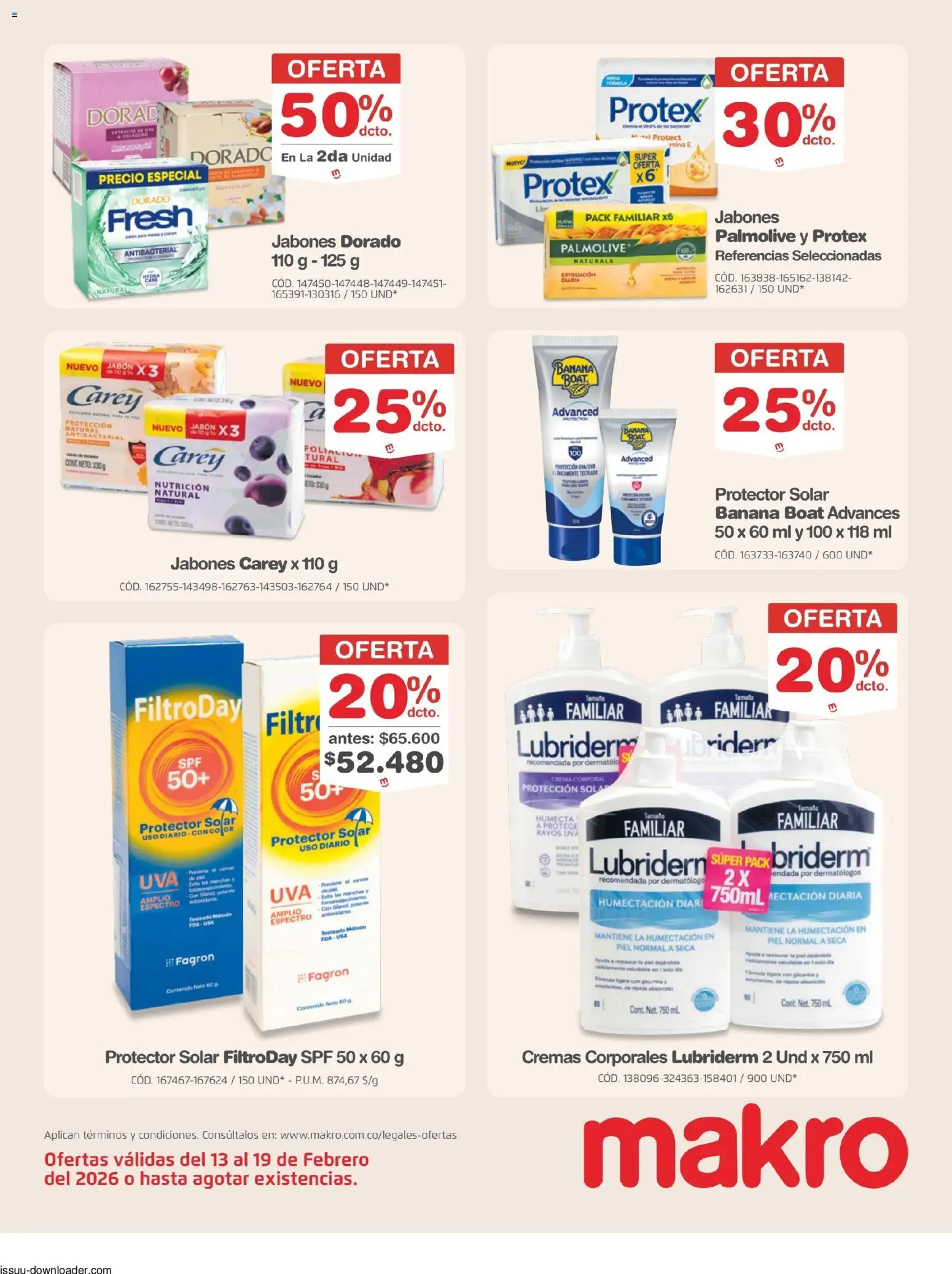 Makro revista - valida desde el 13.02.2026 | Página: 20 | Productos: Sofá, Uva, Protector solar, Jabón