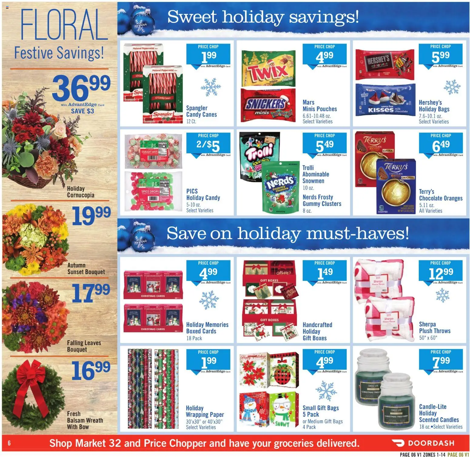 Price Chopper Weekly Ad - valid from 23.11.2025 | Page: 6 | Products: Milk, Chocolate, Bow, Oranges