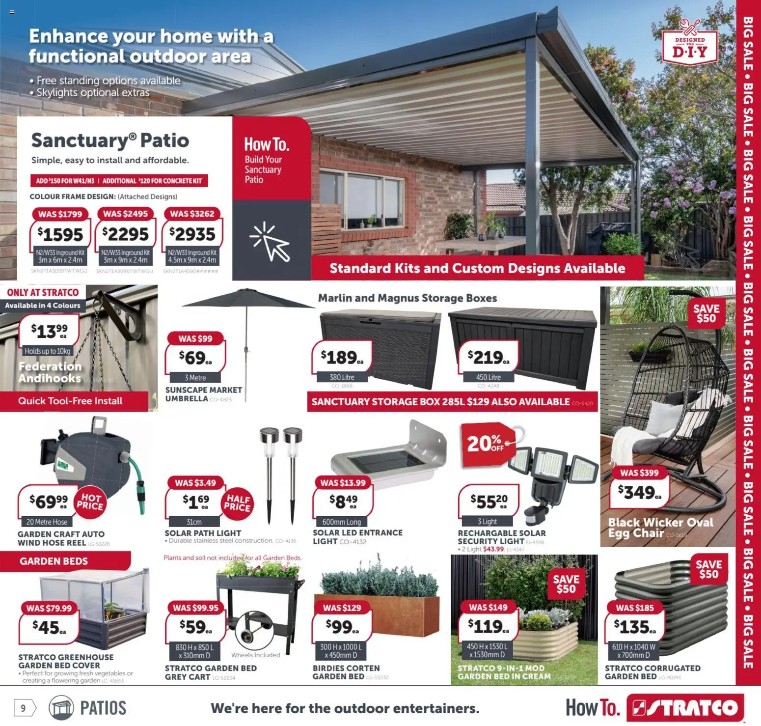 Stratco catalogue - valid from 06.03.2026 | Page: 9 | Products: Chair, Box, Light, Greenhouse