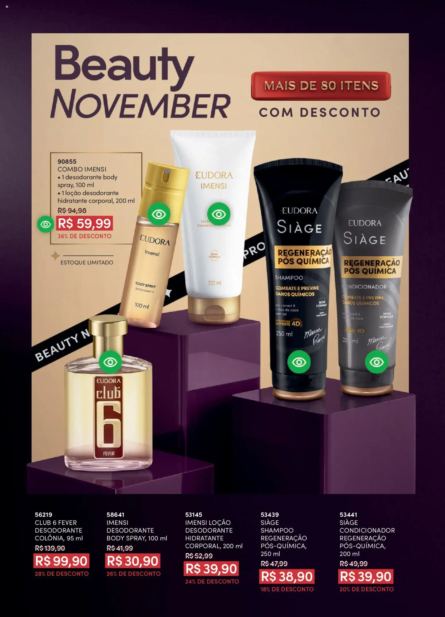 Eudora Folheto - válido de 29.10.2025 | Página: 117 | Produtos: Coco, Shampoo, Desodorante, Body
