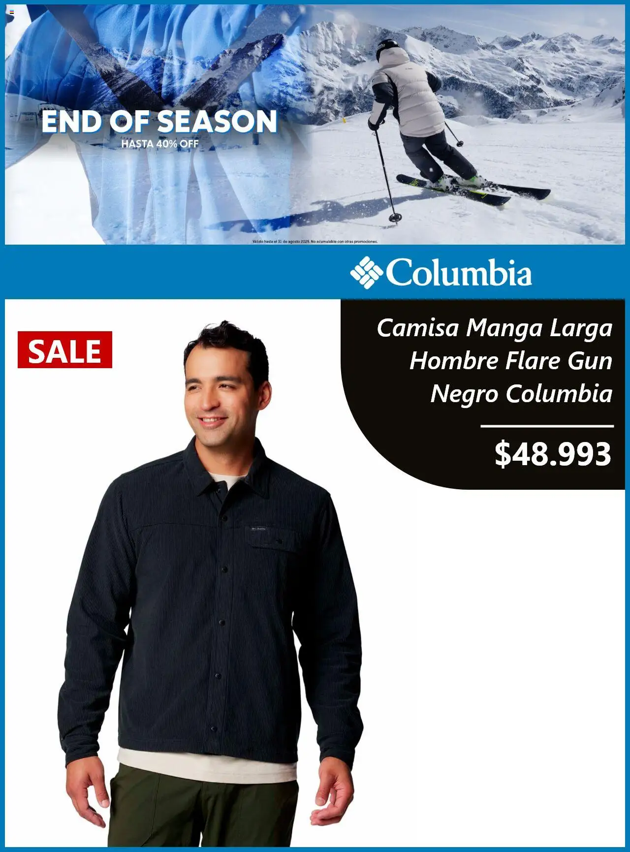 Columbia ofertas  │ válido desde el 08.08.2025 | Página: 3 | Productos: Manga, Camisa