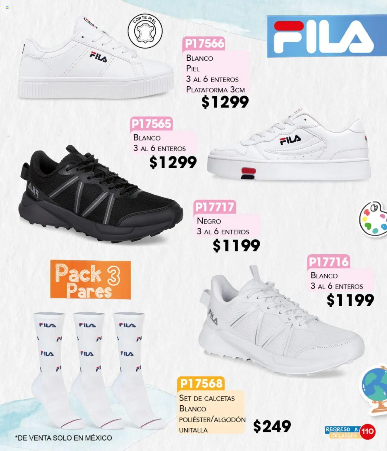 Nuevas ofertas de Cklass válidas en toda la República Mexicana desde el 18.08.2025. ¡Encuentra las mejores ofertas en Cklass - Catálogo Regreso a Clases! | Página: 111 | Productos: Calcetas