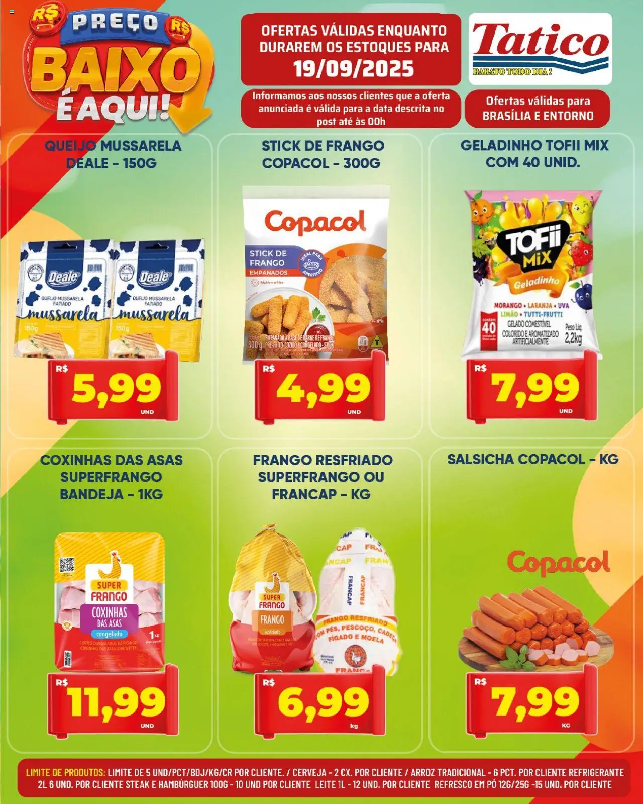 Tatico Folheto - válido de 19.09.2025 | Página: 8 | Produtos: Base, Bandeja, Refrigerante, Mussarela