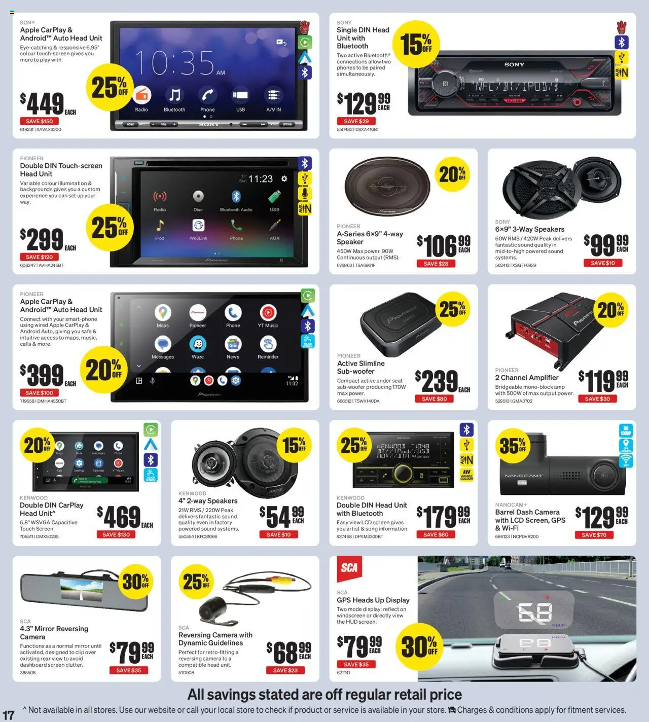 Supercheap Auto catalogue - valid from 15.10.2025 | Page: 17 | Products: Amplifier, Clip, Smartphone, Screen