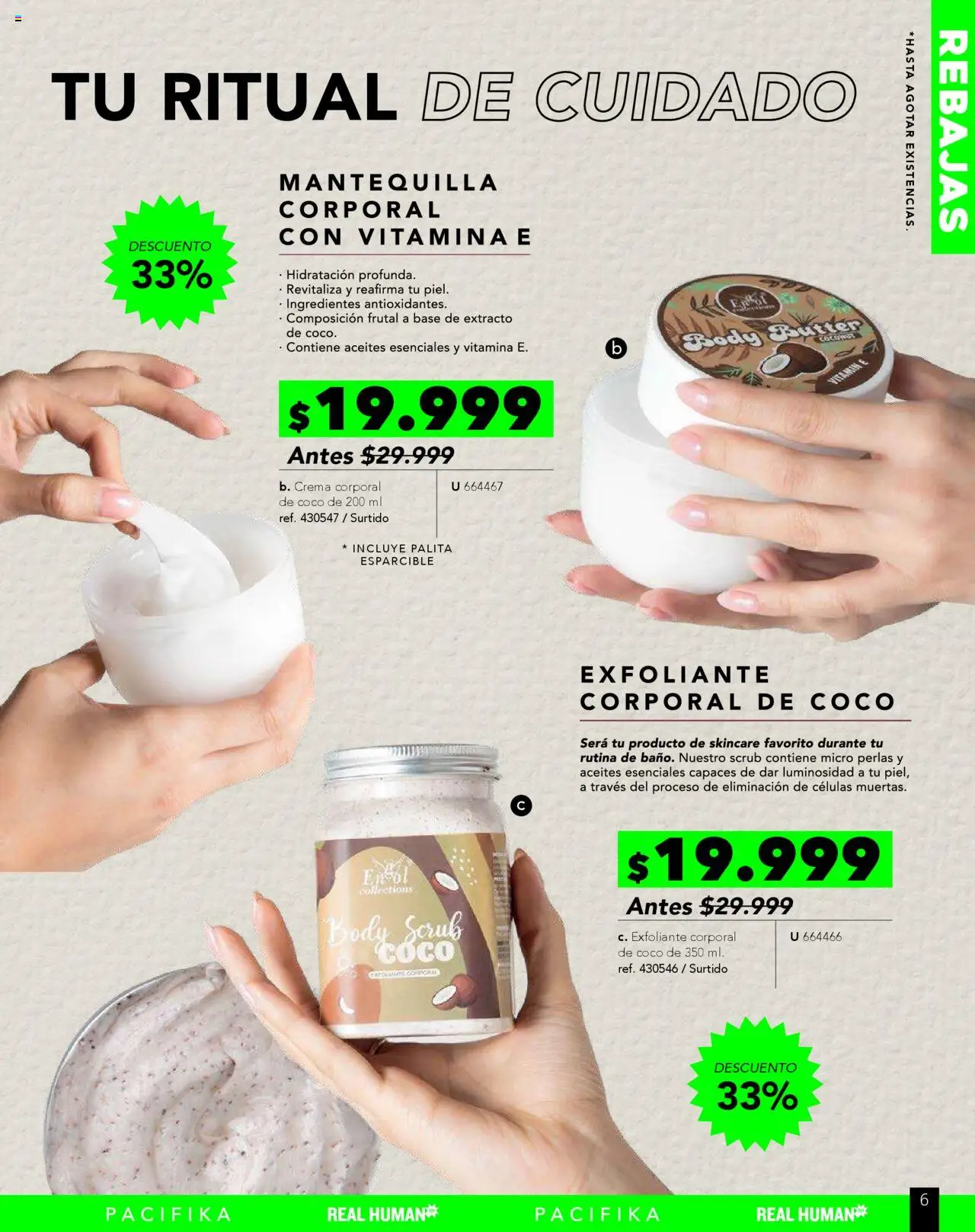 Pacifika revista - valida desde el 01.08.2025 | Página: 180 | Productos: Exfoliante corporal, Body, Mantequilla, Coco