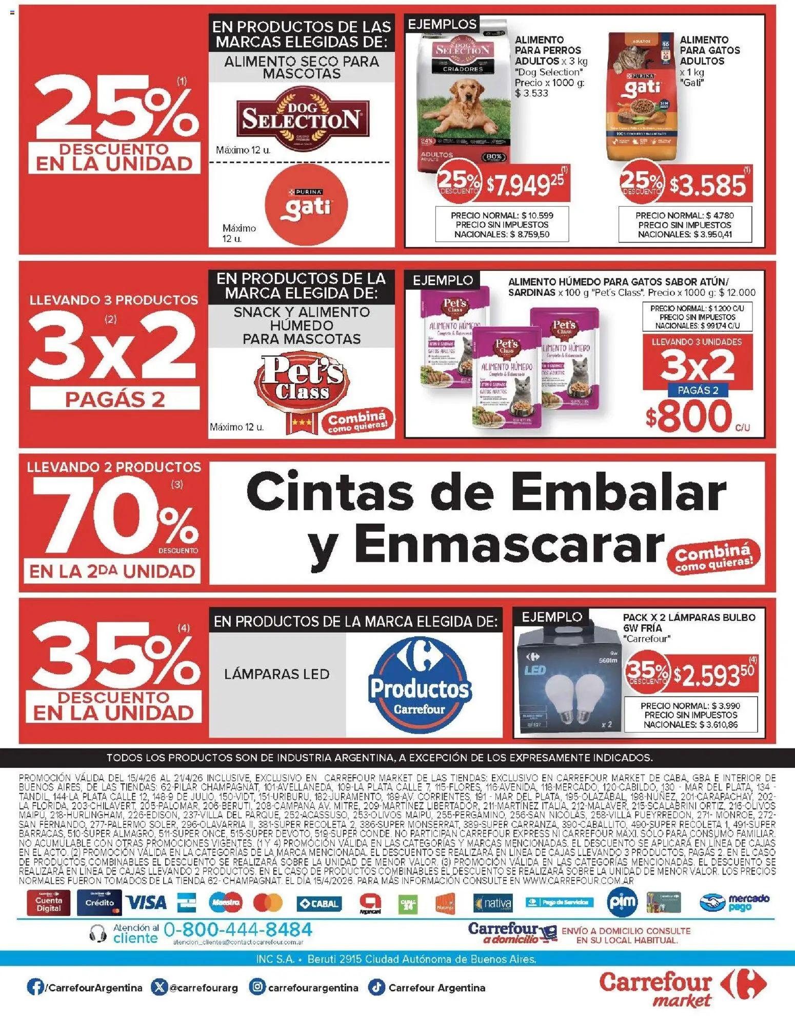 Carrefour ofertas │ válido desde el 15.04.2026 | Página: 39 | Productos: Caso, Sobre, Campana