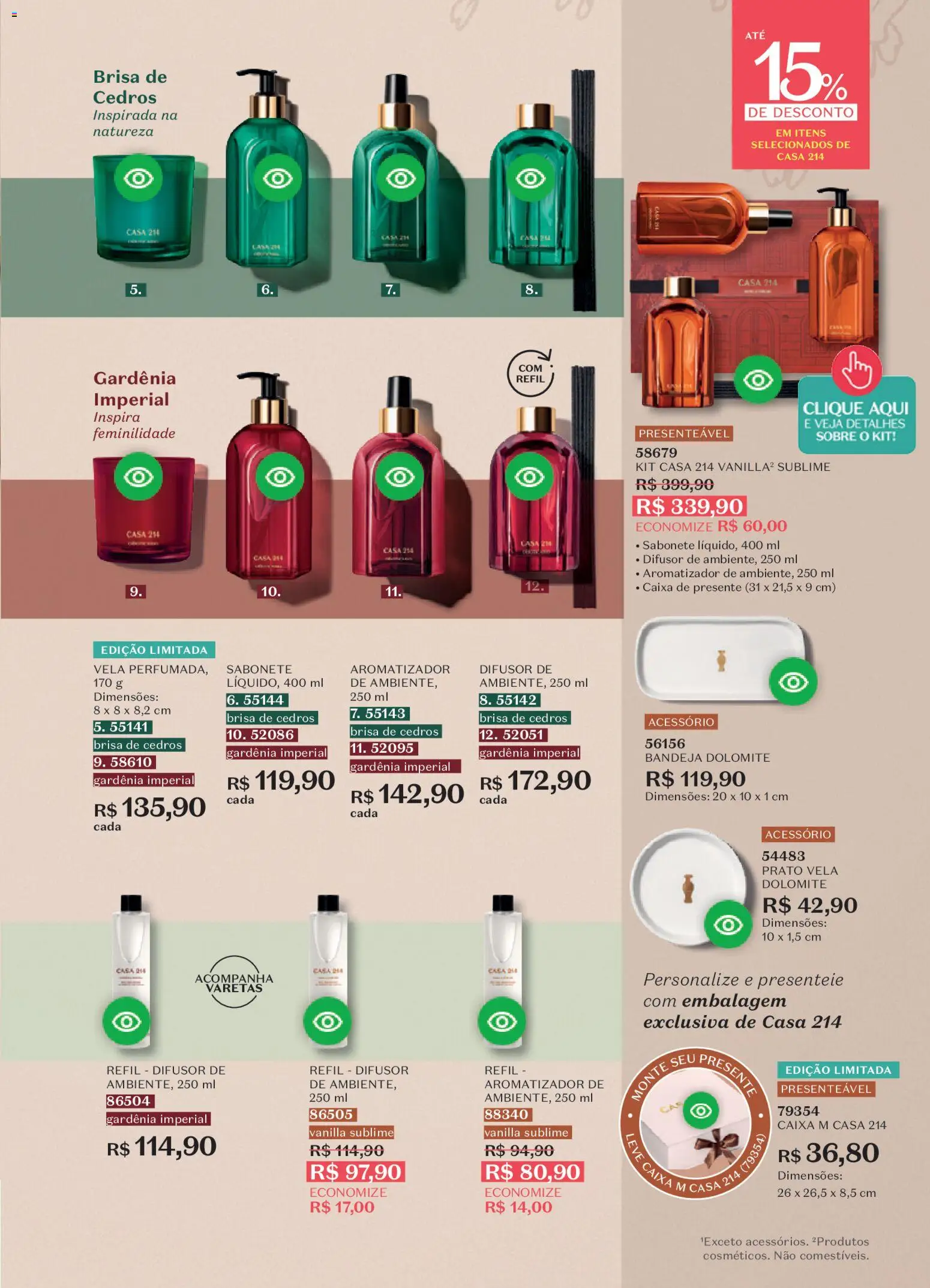 O Boticário Folheto - válido de 02.03.2026 | Página: 43 | Produtos: Difusor, Caixa, Sabonete, Bandeja