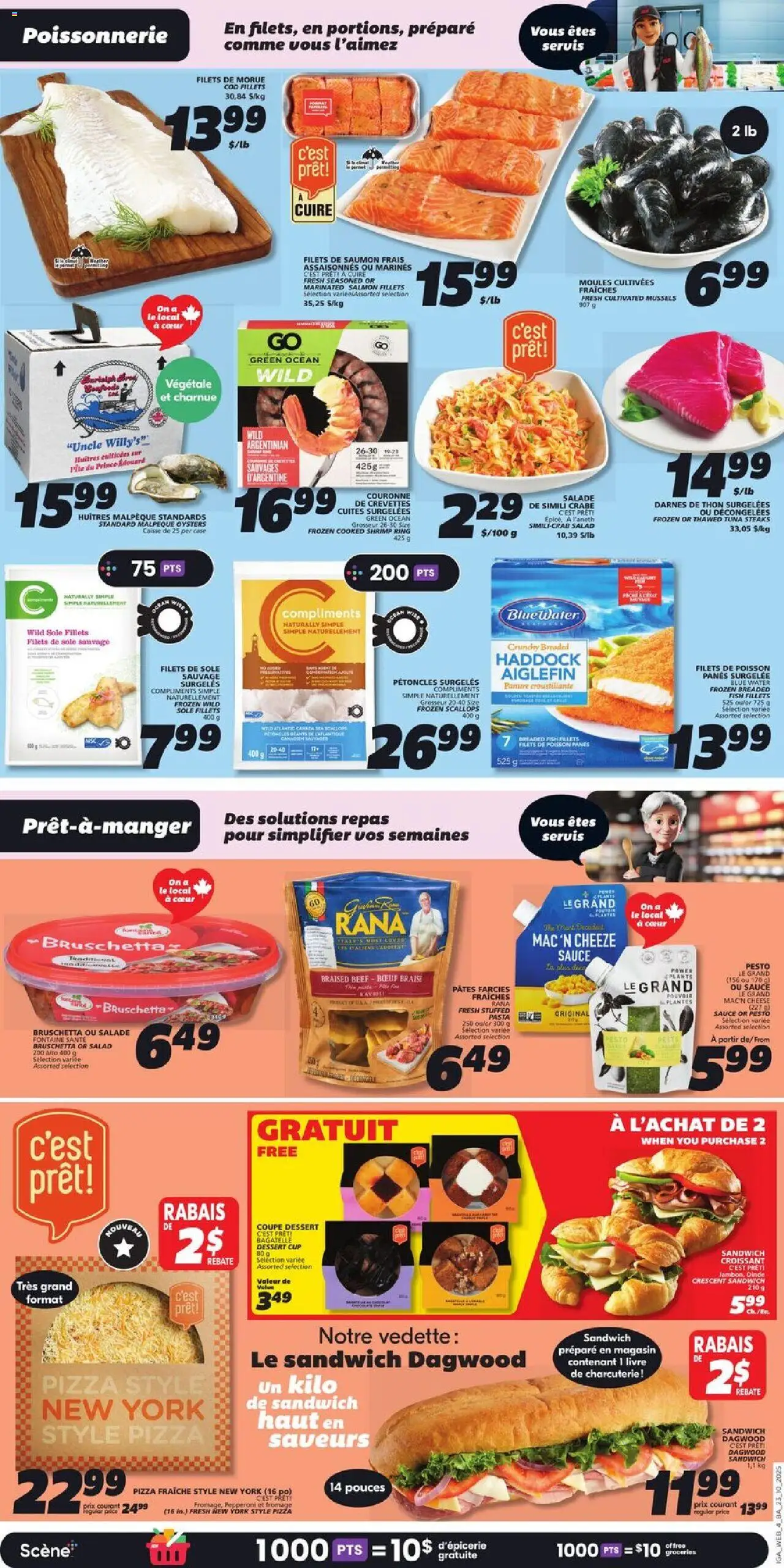 IGA flyer valid from 23.10.2025 | Page: 6 | Products: Beef, Pasta, Case, Pizza