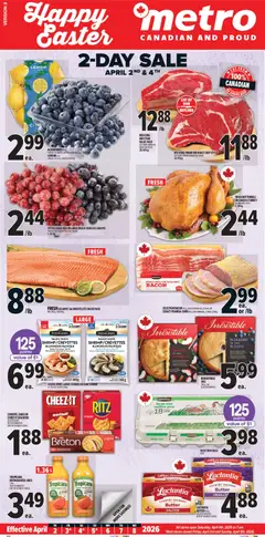 Preview of Metro weekly flyer - Québec from shop Metro valid from 02.04.2026