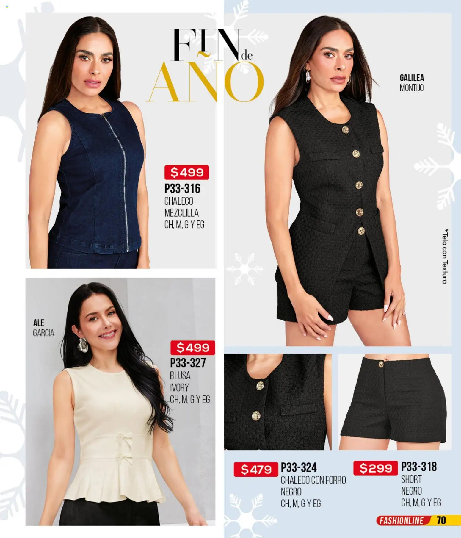 Nuevas ofertas de Cklass válidas en toda la República Mexicana desde el 15.12.2025. ¡Encuentra las mejores ofertas en Cklass catálogo Rebajas fin de año calzado! | Página: 372 | Productos: Blusa, Chaleco, Short