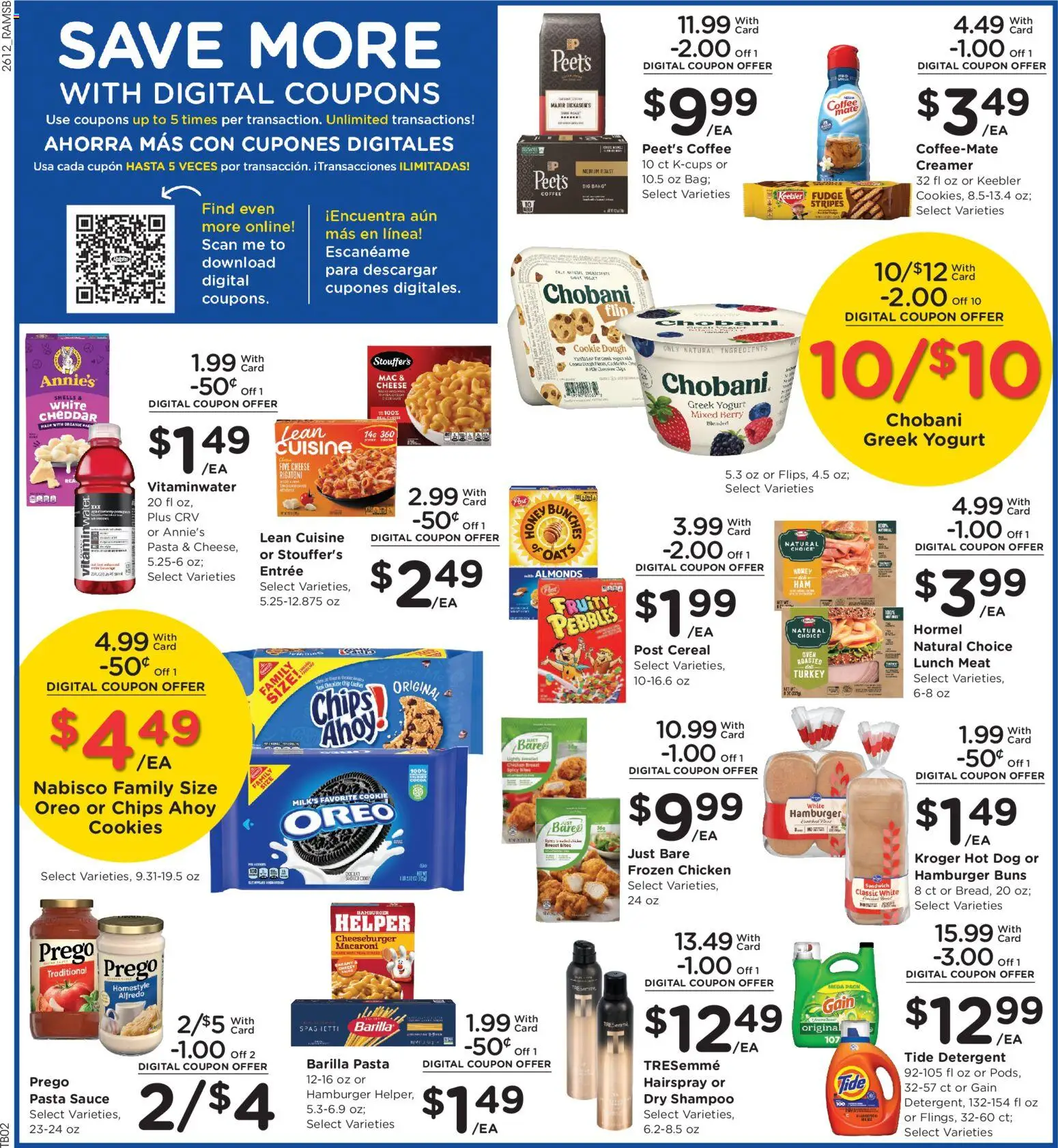 Ralphs Weekly Ad - valid from 22.04.2026 | Page: 4 | Products: Shampoo, Pasta, Cookies, Sauce