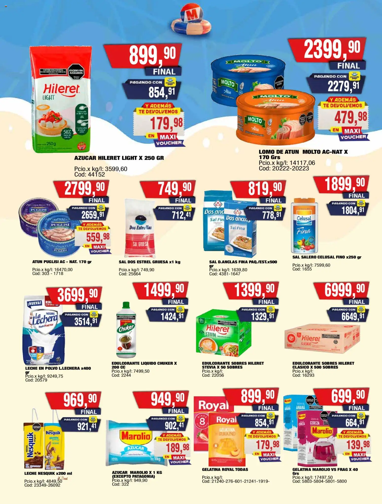 Maxiconsumo ofertas │ válido desde el 05.01.2026 | Página: 6 | Productos: Durazno, Sal, Leche, Té