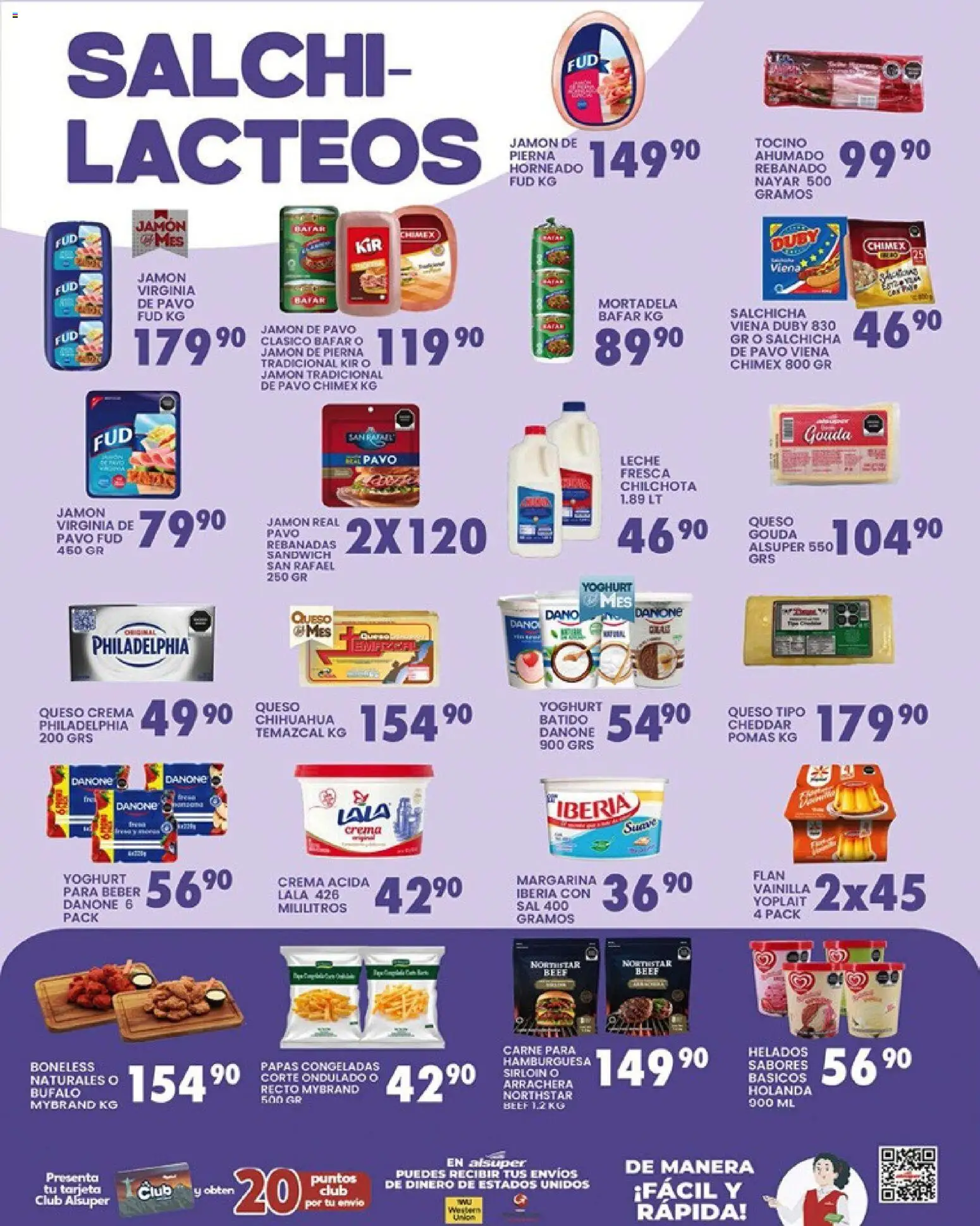 Nuevas ofertas de Alsuper válidas en toda la República Mexicana desde el 10.03.2026. ¡Encuentra las mejores ofertas en Alsuper folleto Torreon! | Página: 3 | Productos: Tocino, Salchicha, Leche, Margarina