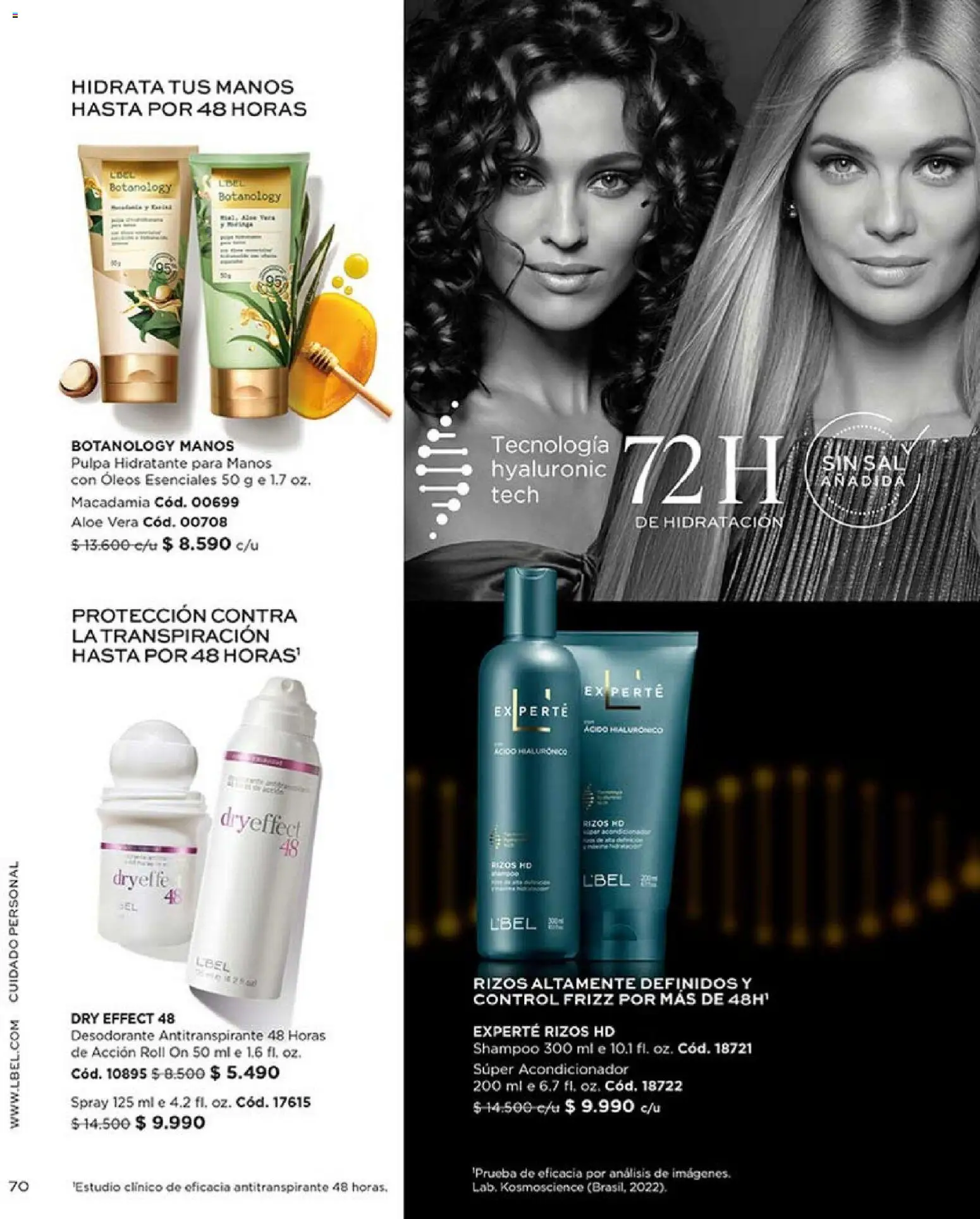 Catálogo L'Bel Campaña 4 │ válido desde el 15.02.2026 | Página: 74 | Productos: Sal, Desodorante, Antitranspirante, Shampoo