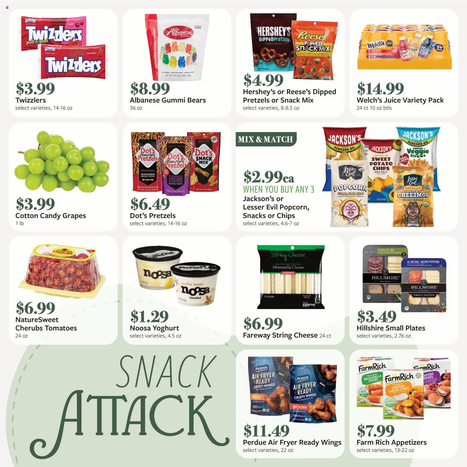 Fareway Monthly Ad - valid from 02.03.2026 | Page: 11 | Products: Cheese, Chips, Avocado, Grapes