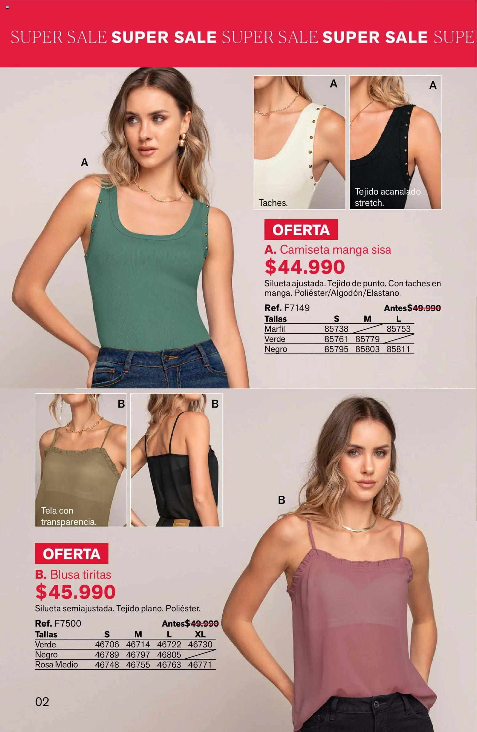 Leonisa revista - valida desde el 24.02.2026 | Página: 2 | Productos: Camiseta, Camiseta manga sisa, Blusa