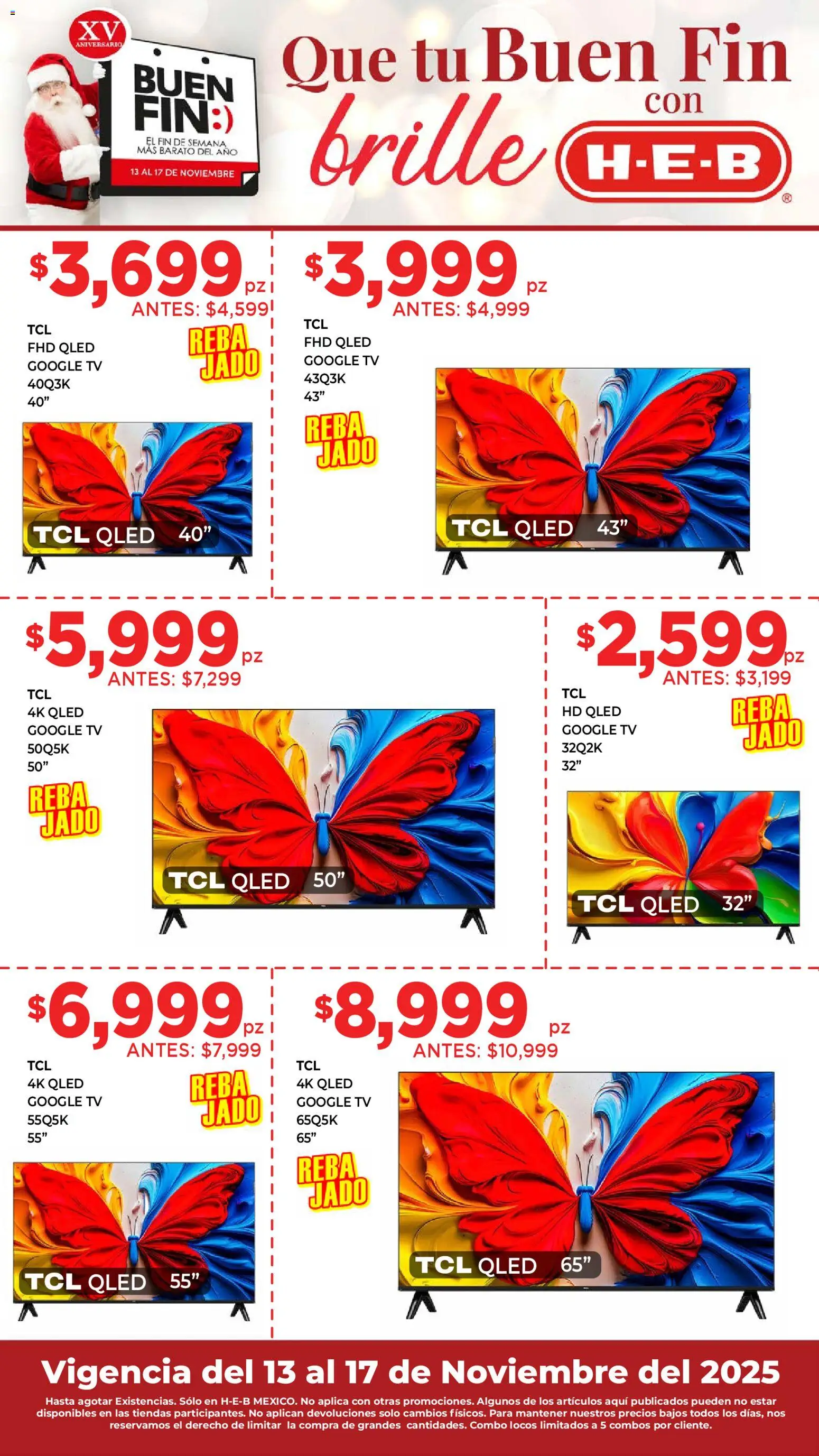 Nuevas ofertas de H-E-B válidas en toda la República Mexicana desde el 13.11.2025. ¡Encuentra las mejores ofertas en H-E-B Buen Fin! | Página: 8