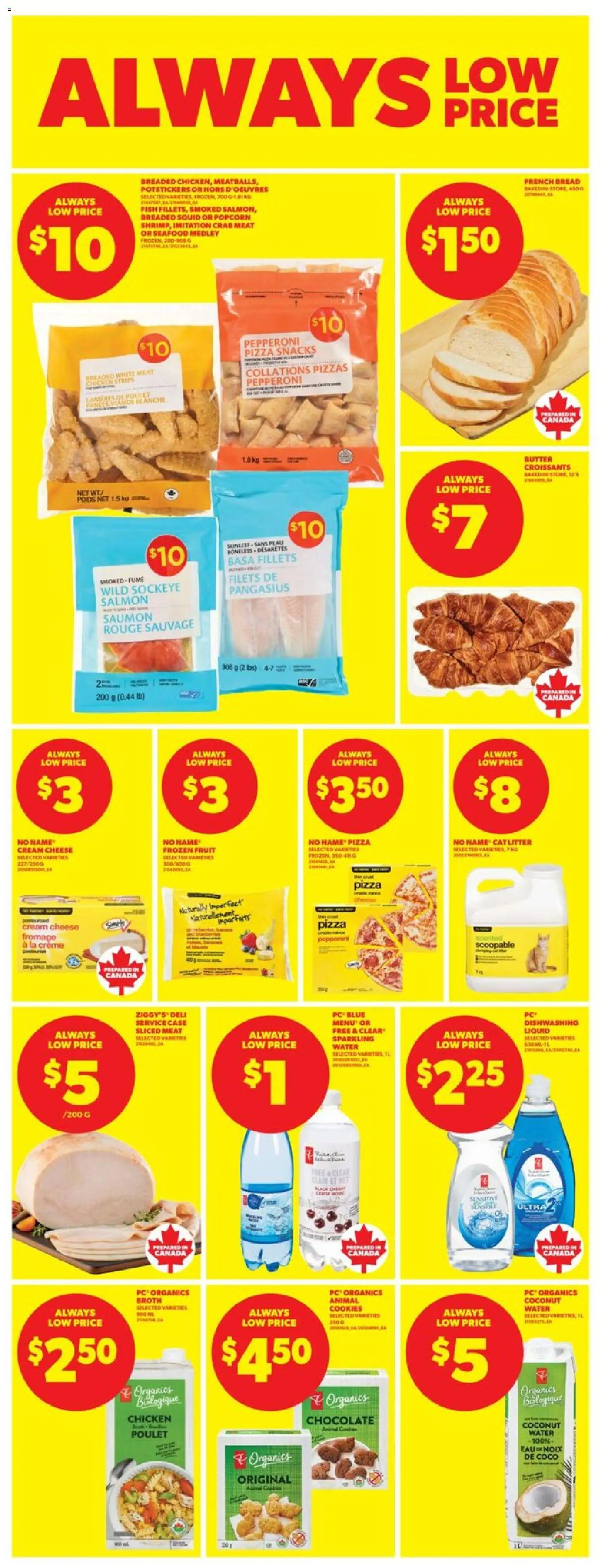 Real Canadian Superstore flyer valid from 23.10.2025 | Page: 24 | Products: Fish, Cookies, Butter, Pizza