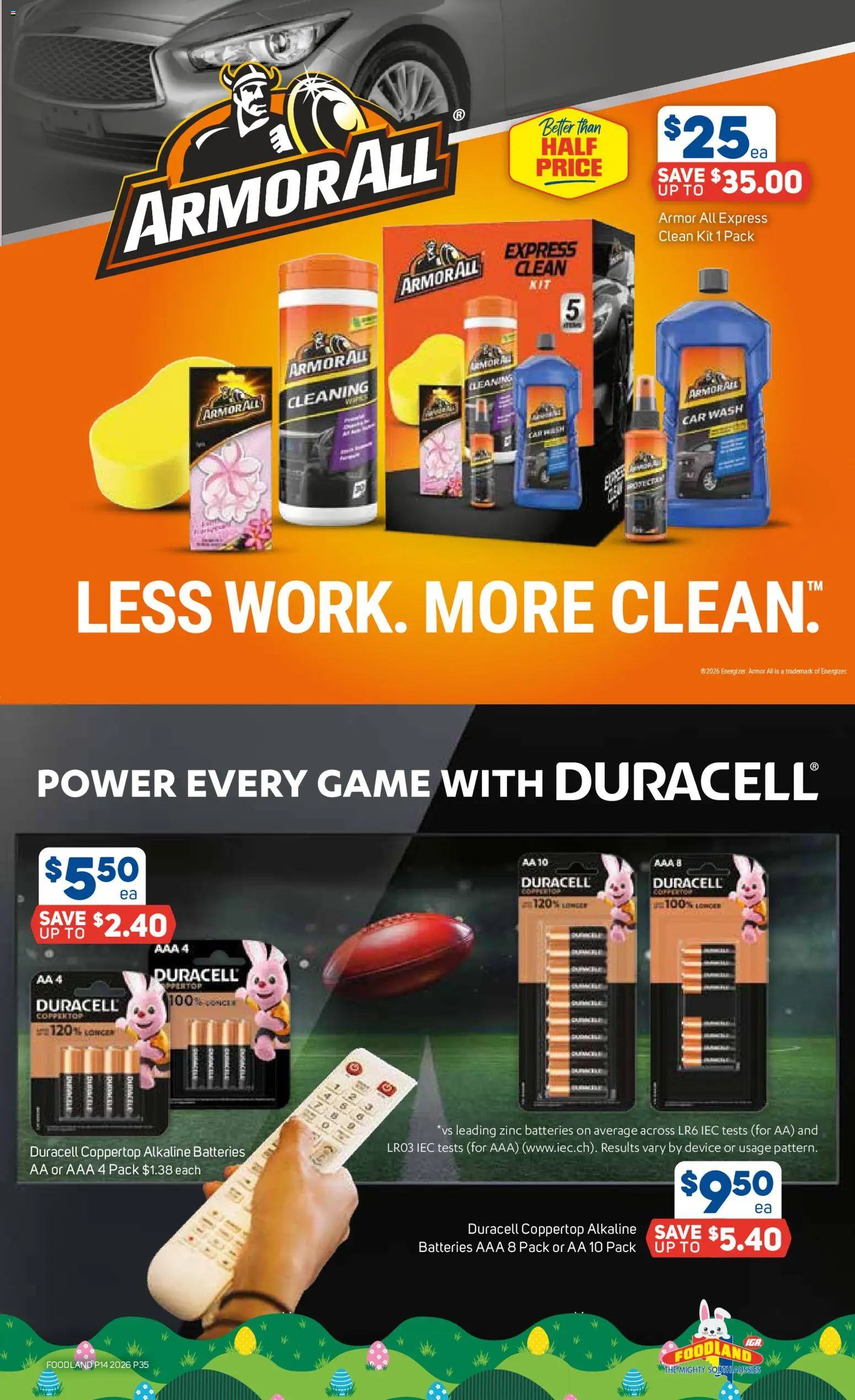 Foodland catalogue - valid from 01.04.2026 | Page: 35 | Products: Batteries, Device, Game, Zinc