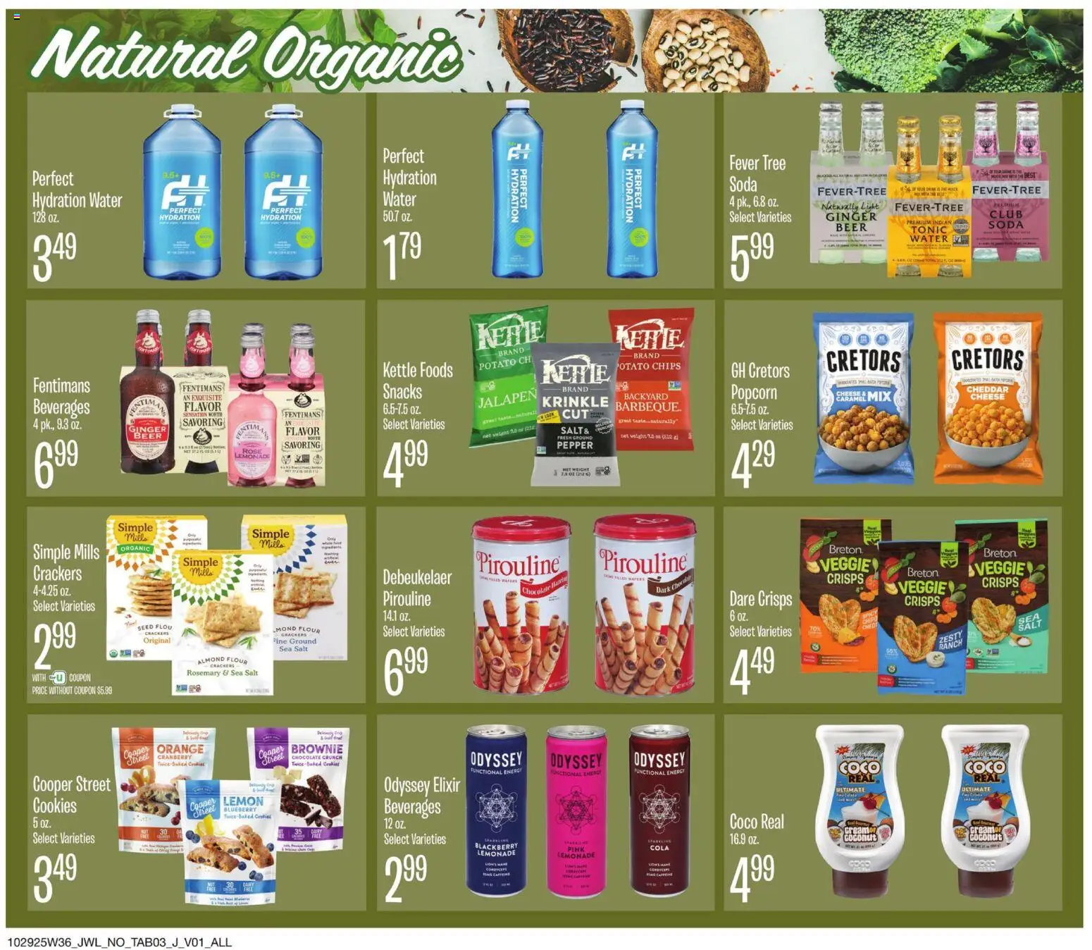 Jewel Osco Organics Guide - valid from 29.10.2025 | Page: 3 | Products: Ginger, Cheese, Beer, Lemon