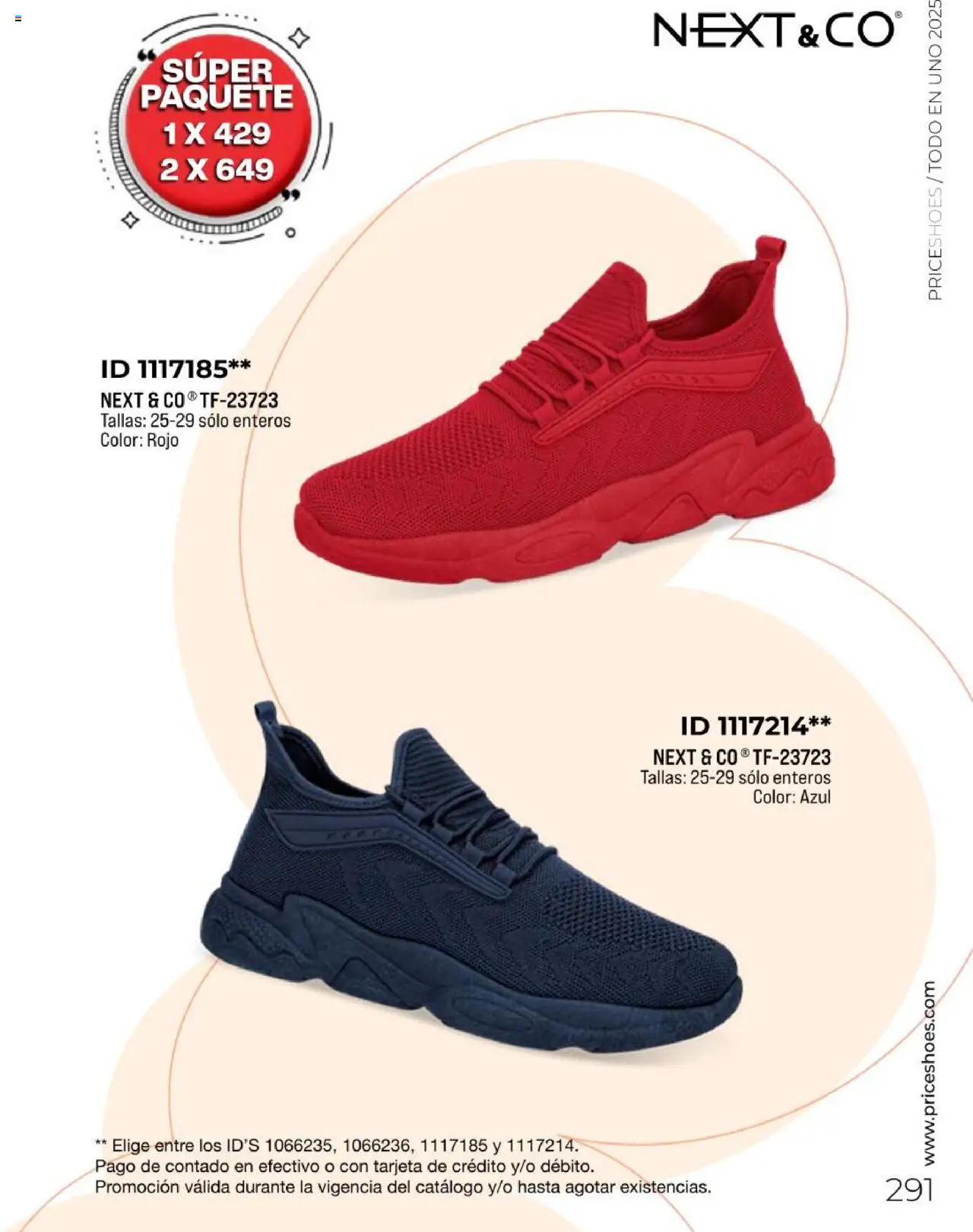 Nuevas ofertas de Price Shoes válidas en toda la República Mexicana desde el 05.05.2025. ¡Encuentra las mejores ofertas en Price Shoes catálogo Todo En 1 2025! | Página: 289