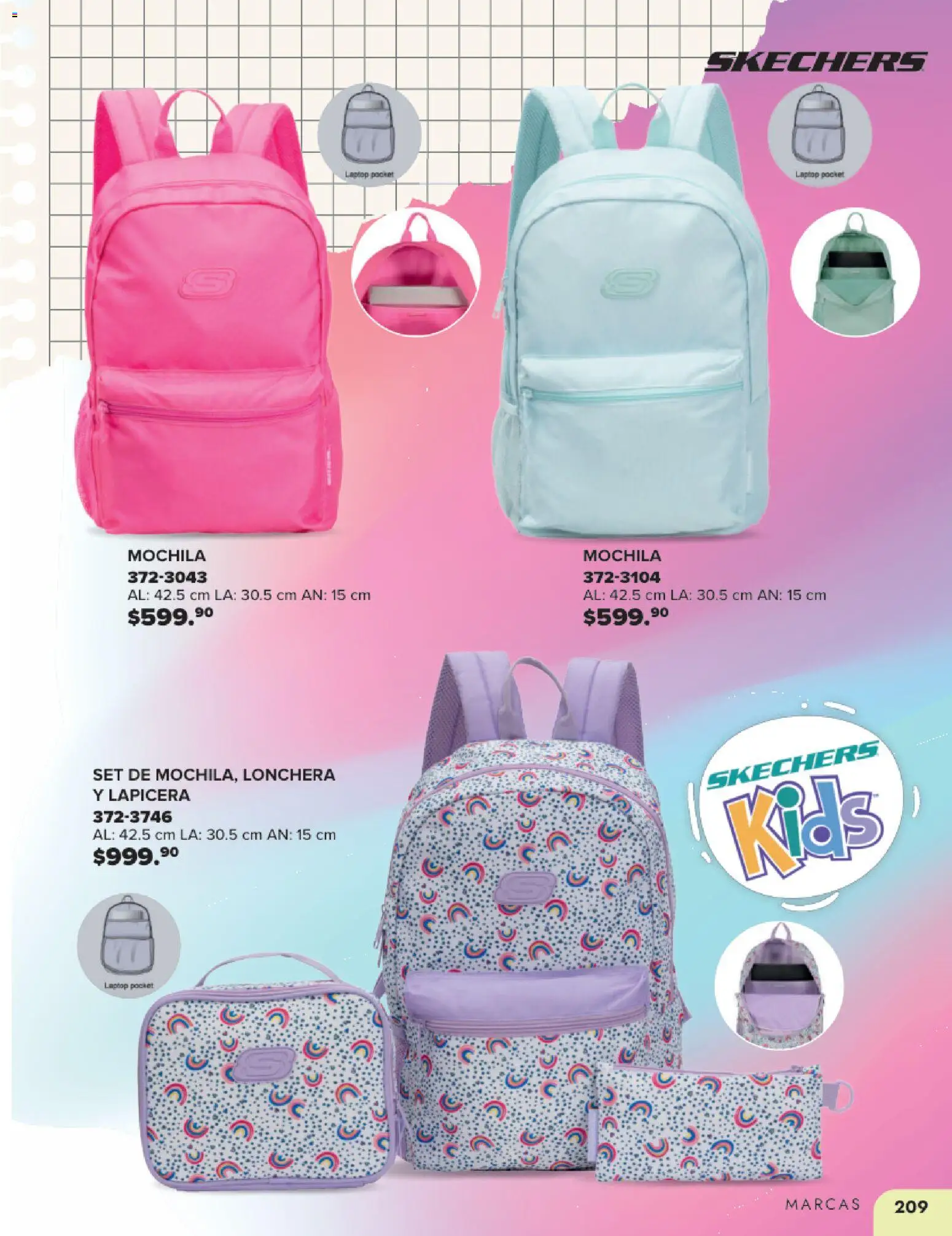 Nuevas ofertas de Andrea válidas en toda la República Mexicana desde el 25.05.2025. ¡Encuentra las mejores ofertas en Andrea catálogo Colegial ! | Página: 209 | Productos: Mochila