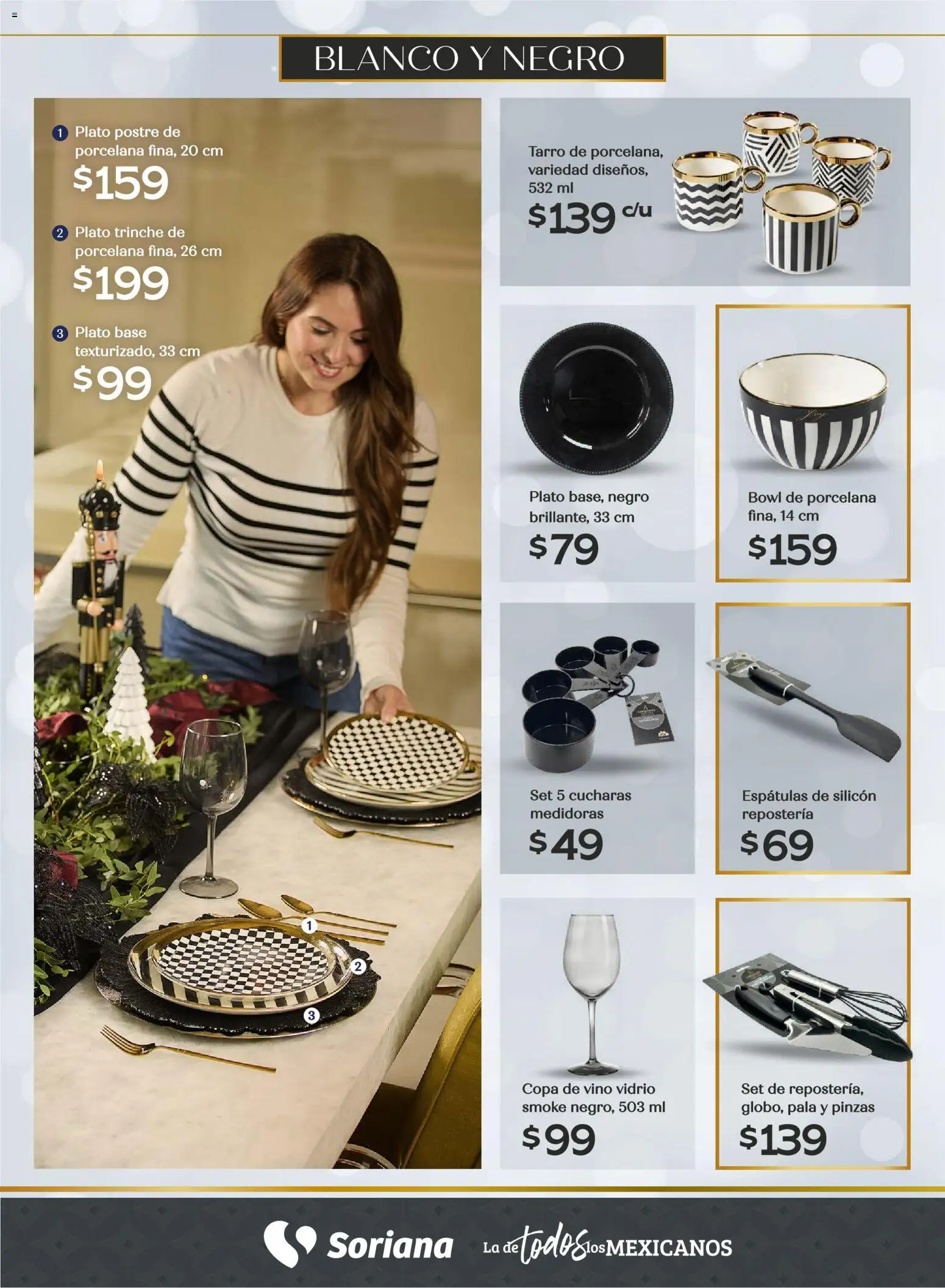 Nuevas ofertas de Soriana válidas en toda la República Mexicana desde el 25.09.2025. ¡Encuentra las mejores ofertas en Soriana - Decoración Navideña Súper Nacional! | Página: 26 | Productos: Pala, Vino, Bowl