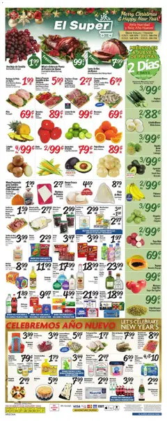 Preview of El Super weekly ads valid from 24.12.2025