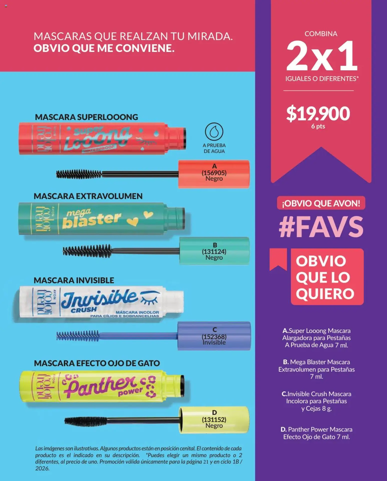 Avon revista - valida desde el 02.01.2026 | Página: 21 | Productos: Agua, Máscara
