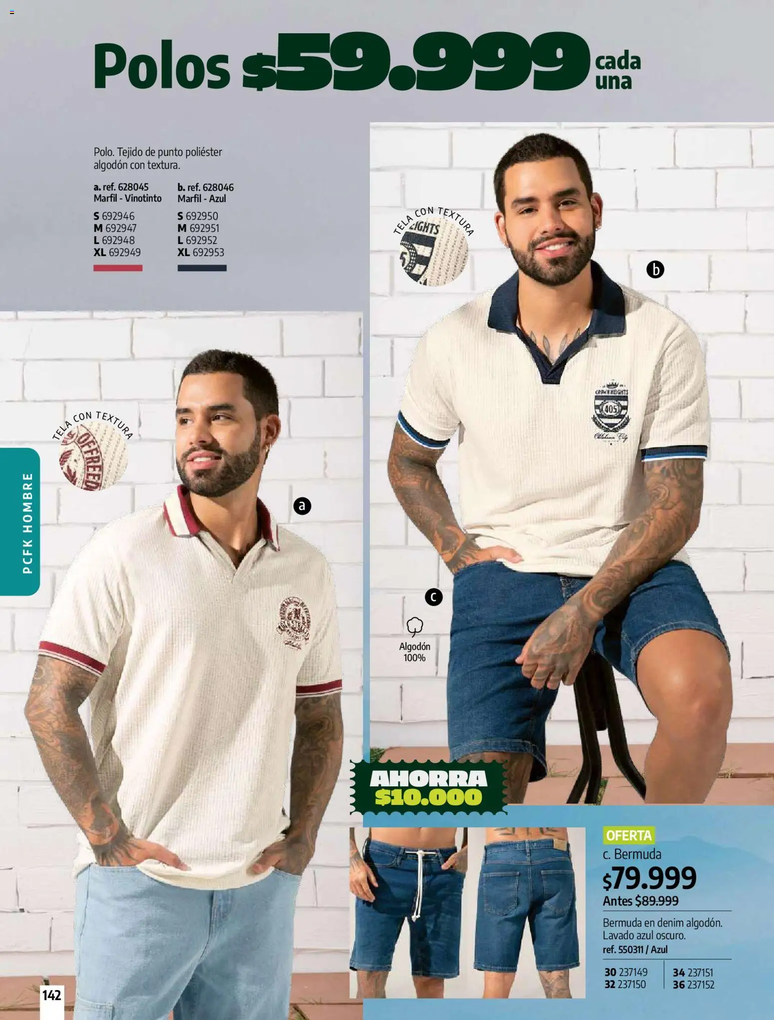 Pacifika revista - valida desde el 01.02.2026 | Página: 142 | Productos: Algodón, Bermuda