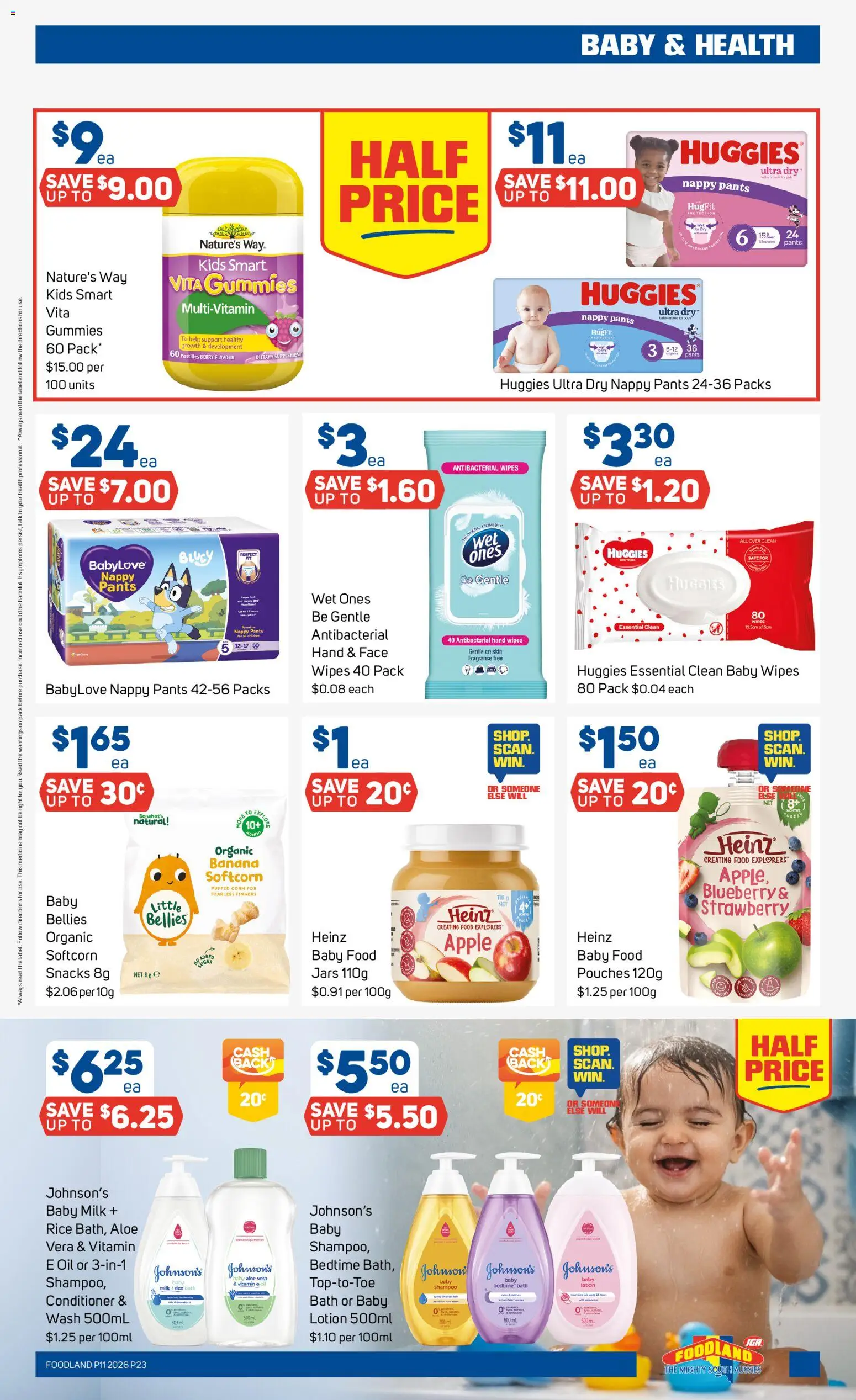 Foodland catalogue - valid from 11.03.2026 | Page: 23 | Products: Milk, Conditioner, Lotion, Pants