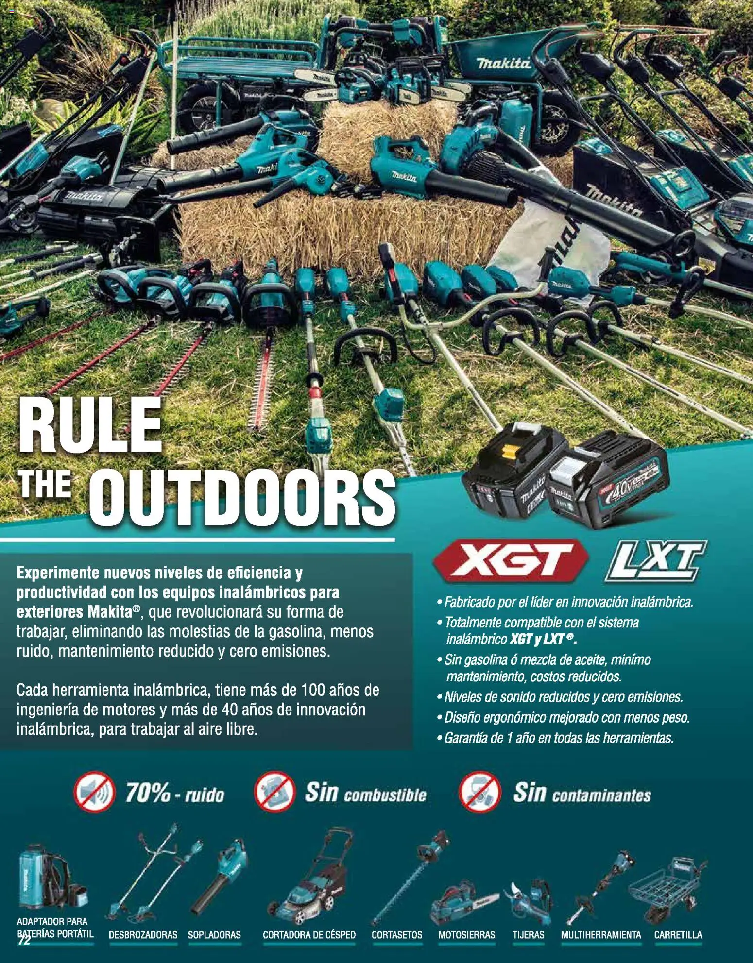 Nuevas ofertas de Makita válidas en toda la República Mexicana desde el 01.01.2024. ¡Encuentra las mejores ofertas en Makita catálogo General! | Página: 72 | Productos: Carretilla, Cortadora de cesped, Adaptador