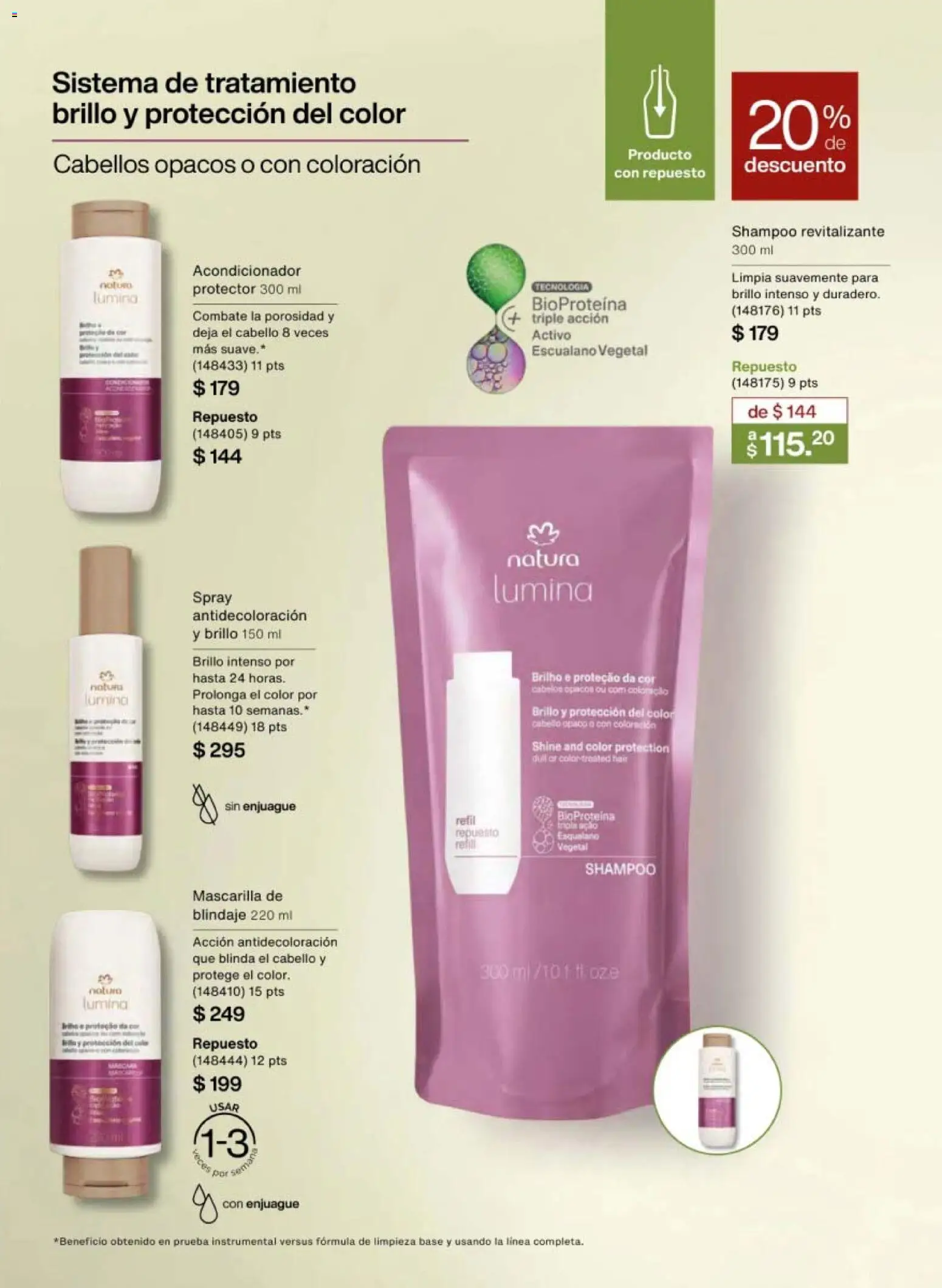 Nuevas ofertas de Natura válidas en toda la República Mexicana desde el 30.01.2026. ¡Encuentra las mejores ofertas en Natura campaña 3 2026! | Página: 131 | Productos: Brillo, Mascarilla, Acondicionador