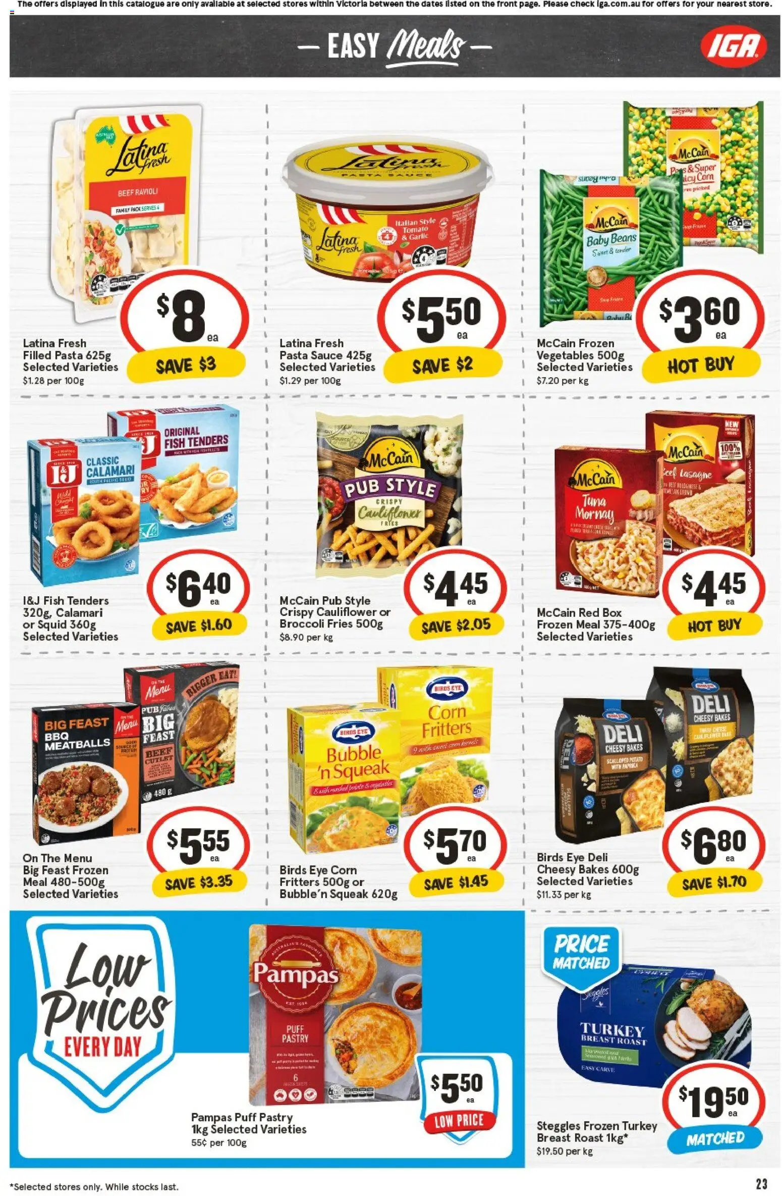IGA catalogue - valid from 05.11.2025 | Page: 23 | Products: Box, Pasta, Pastry, Sauce