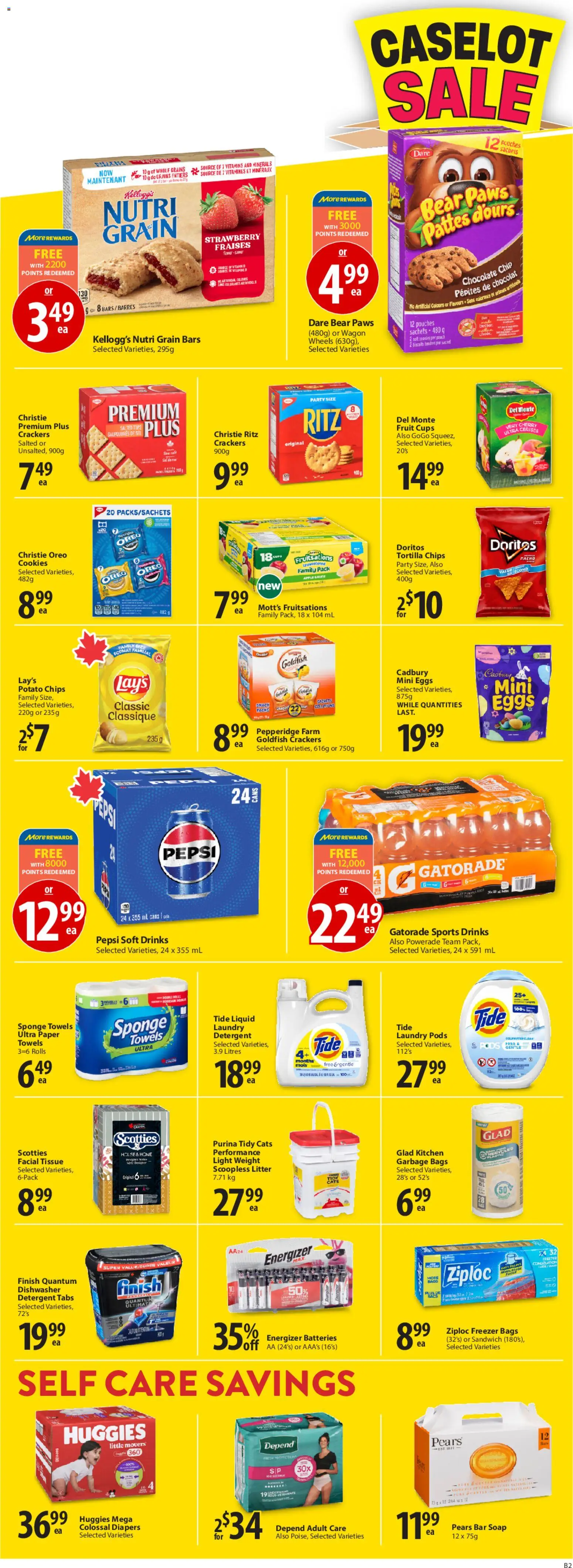 Save on foods flyer valid from 29.01.2026 | Page: 5 | Products: Chips, Cookies, Soap, Underwear