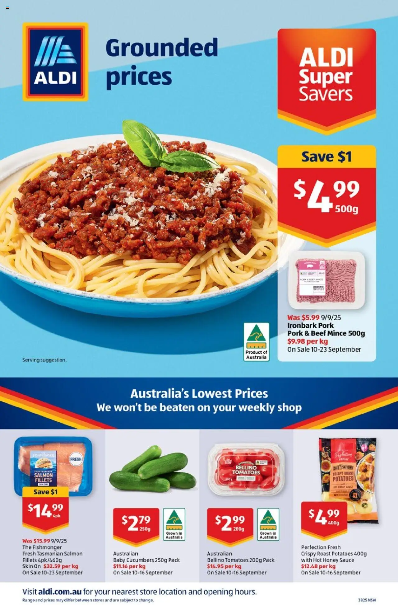 Aldi catalogue - valid from 17.09.2025 | Page: 24 | Products: Pork, Tomatoes, Beef, Salmon