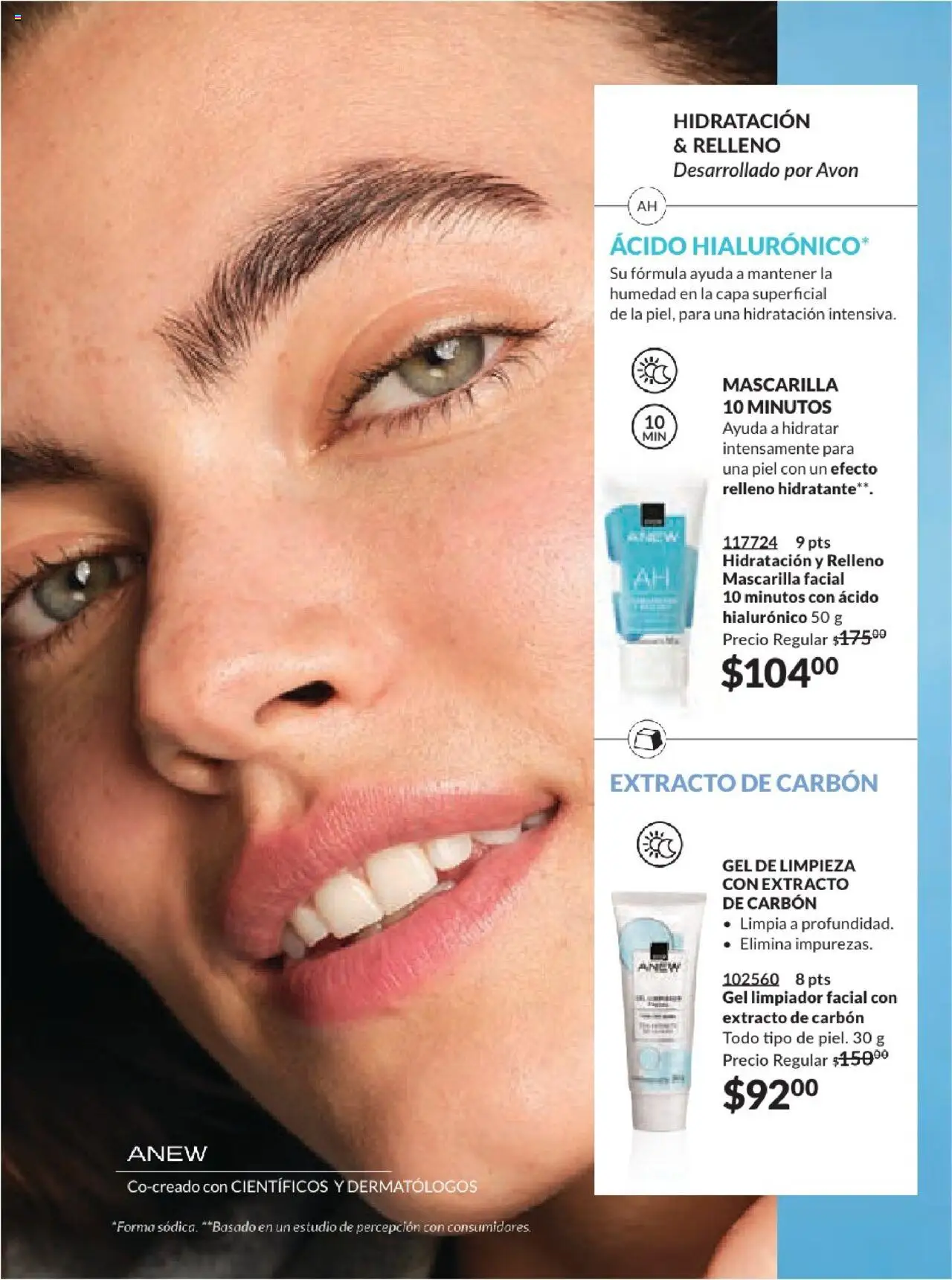 Nuevas ofertas de AVON válidas en toda la República Mexicana desde el 17.03.2025. ¡Encuentra las mejores ofertas en AVON campaña 7 2025! | Página: 142 | Productos: Limpiador, Limpiador facial, Mascarilla