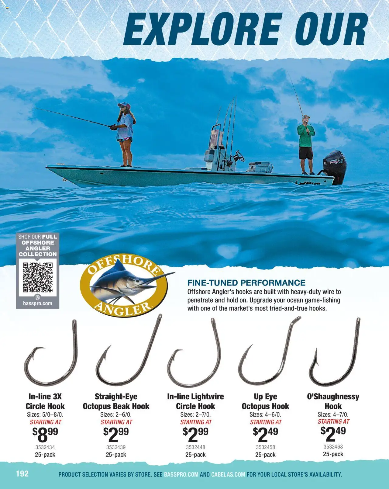 Cabela's Saltwater Specialist 25 - valid from 01.01.2025 | Page: 192 | Products: Hook, Wire